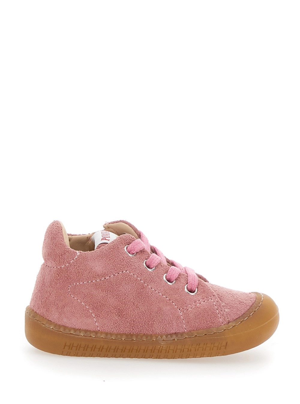 Pom d'api kids Sneaker con Logo Impresso sulla Linguetta in Gomma Rosa Bambina