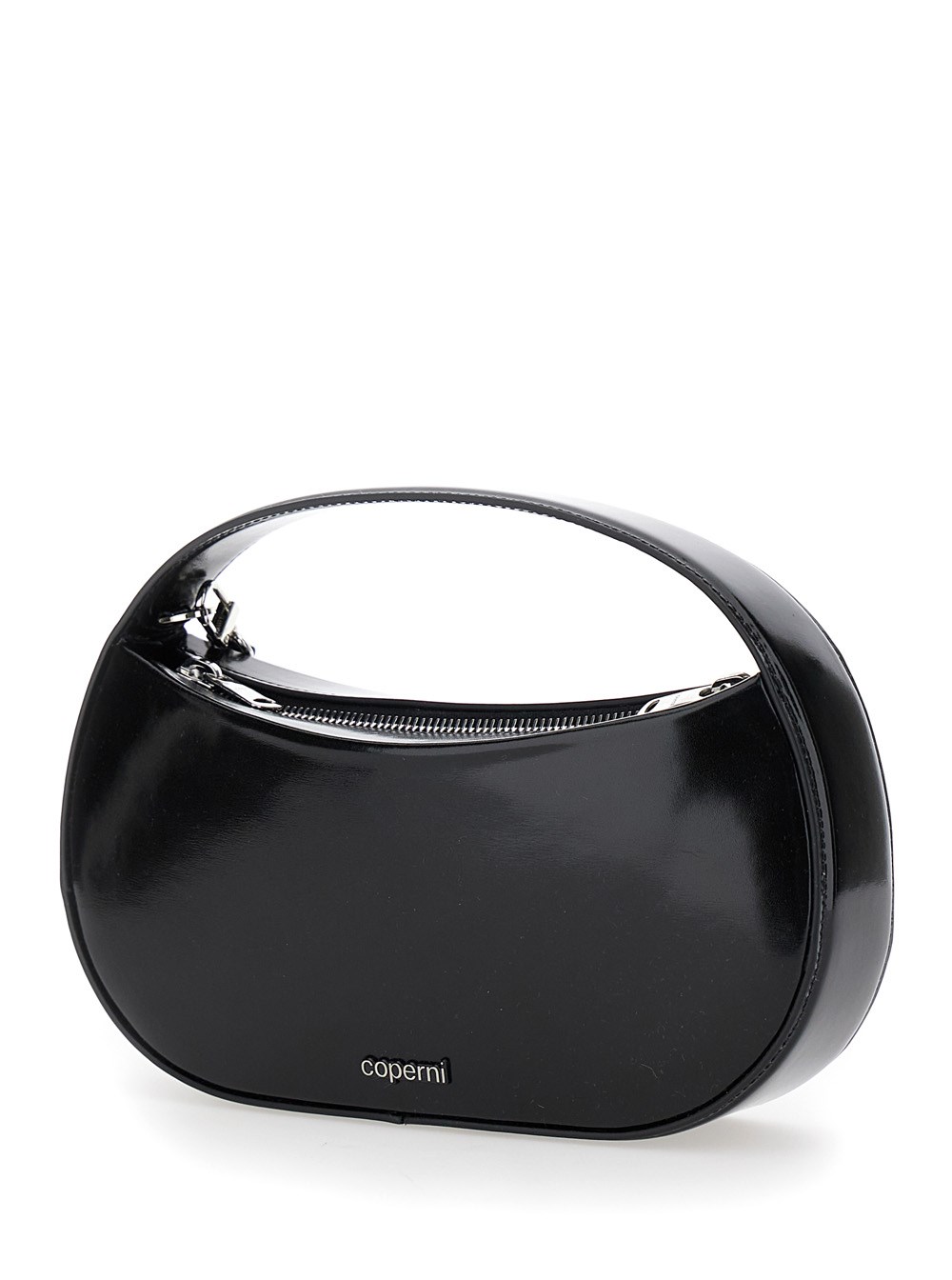 Coperni Borsa a Mano 'Sound Swipe Small' con Dettaglio Logo in Pelle Nera Donna, view 2