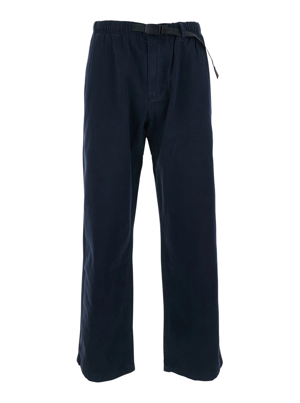 Gramicci Pantaloni con vita elasticizzata e cintura in cotone blu uomo