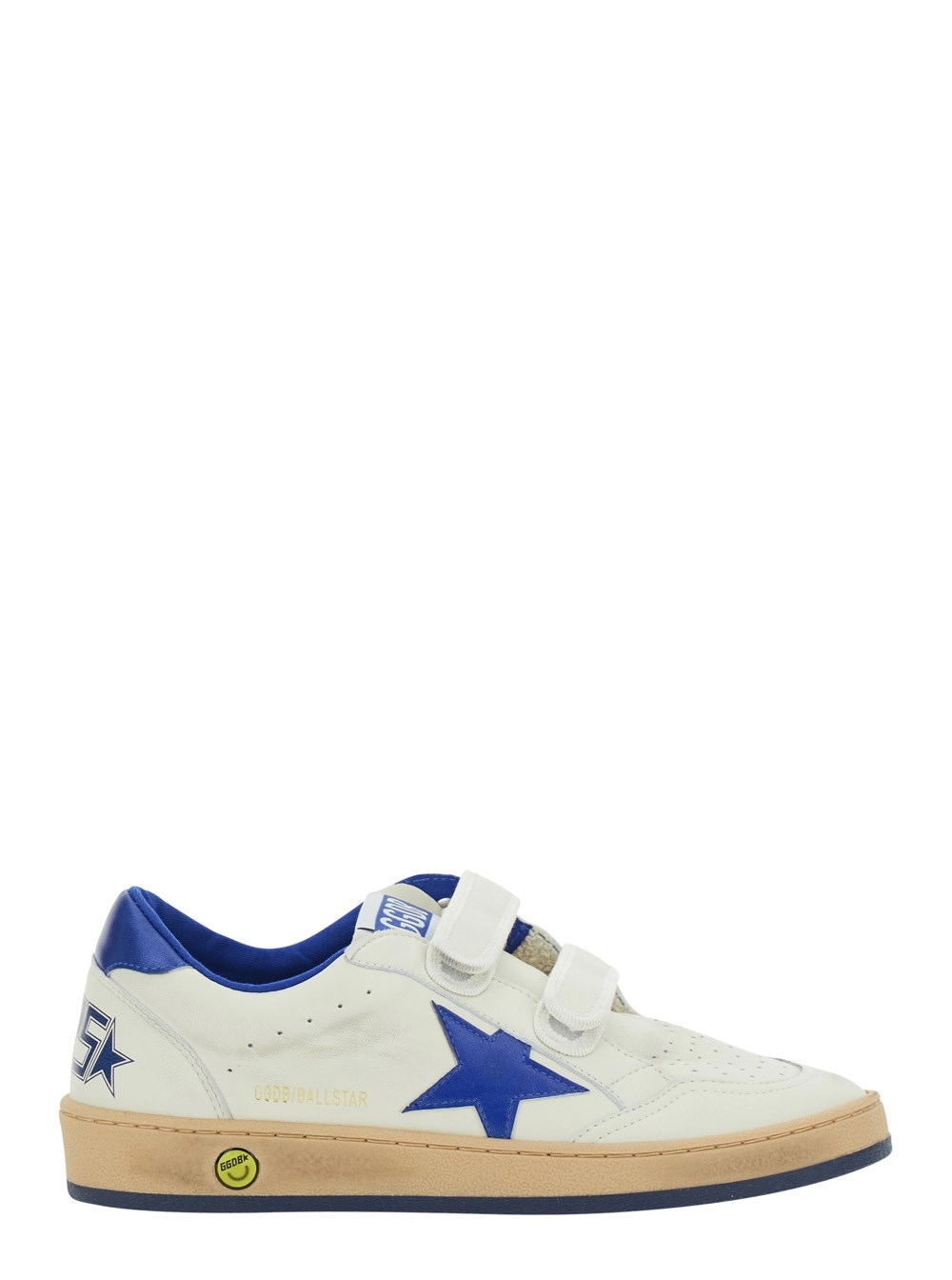 Golden goose kids Sneaker 'Ballstar' con Patch Stella in Pelle Bianca e Blu Bambino