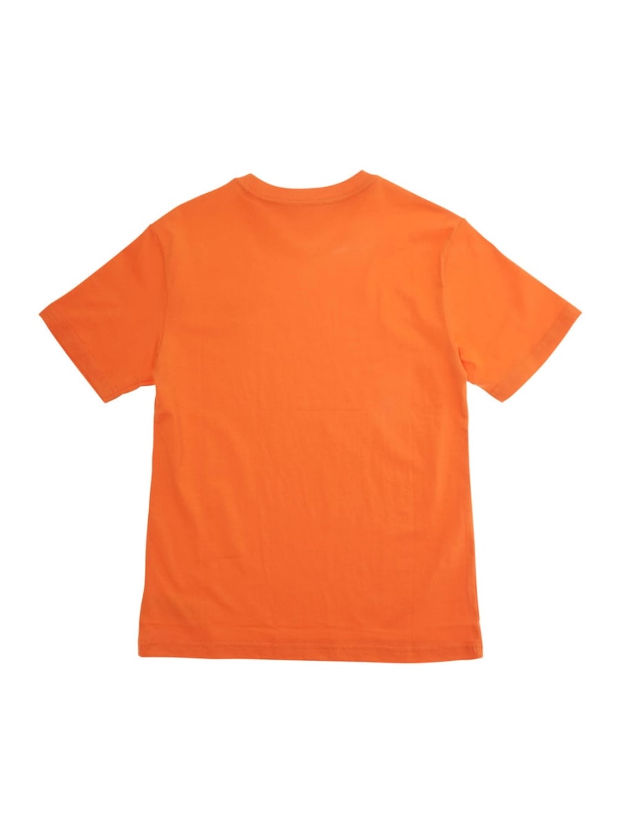 Polo ralph lauren kids T-shirt con Logo Pony sul Fronte in Cotone Arancione Bambino, view 2