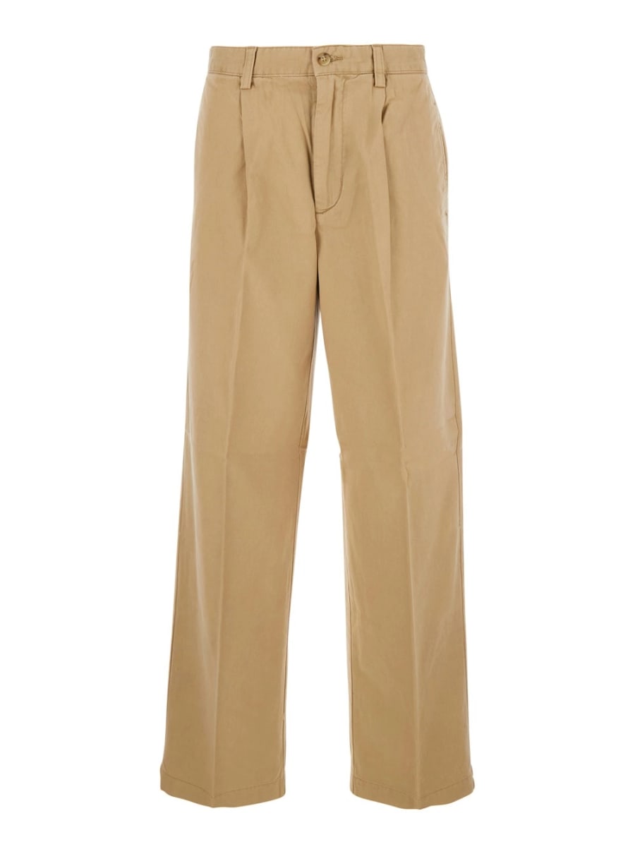 Polo Ralph Lauren Pantaloni con Design a Cinque Tasche in Cotone Beige Uomo