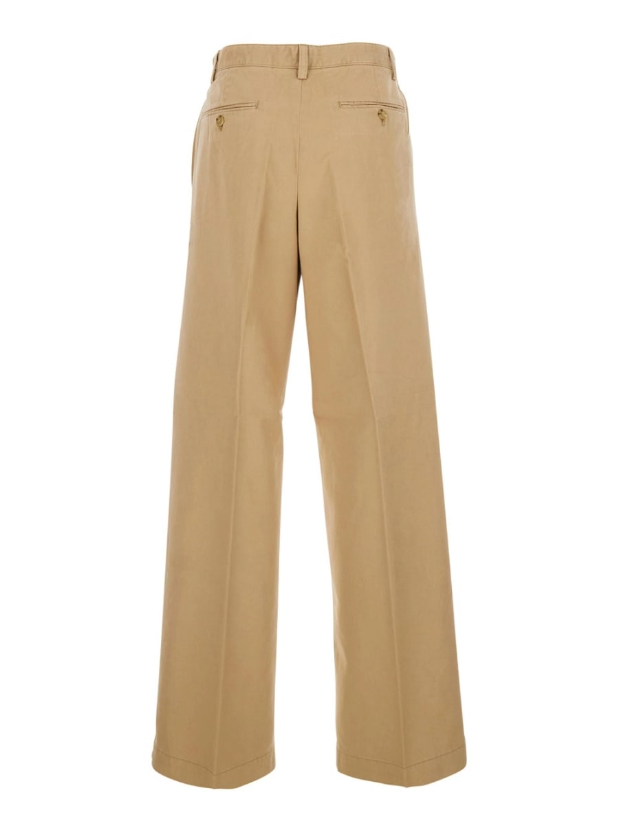 Polo Ralph Lauren Pantaloni con Design a Cinque Tasche in Cotone Beige Uomo, view 2