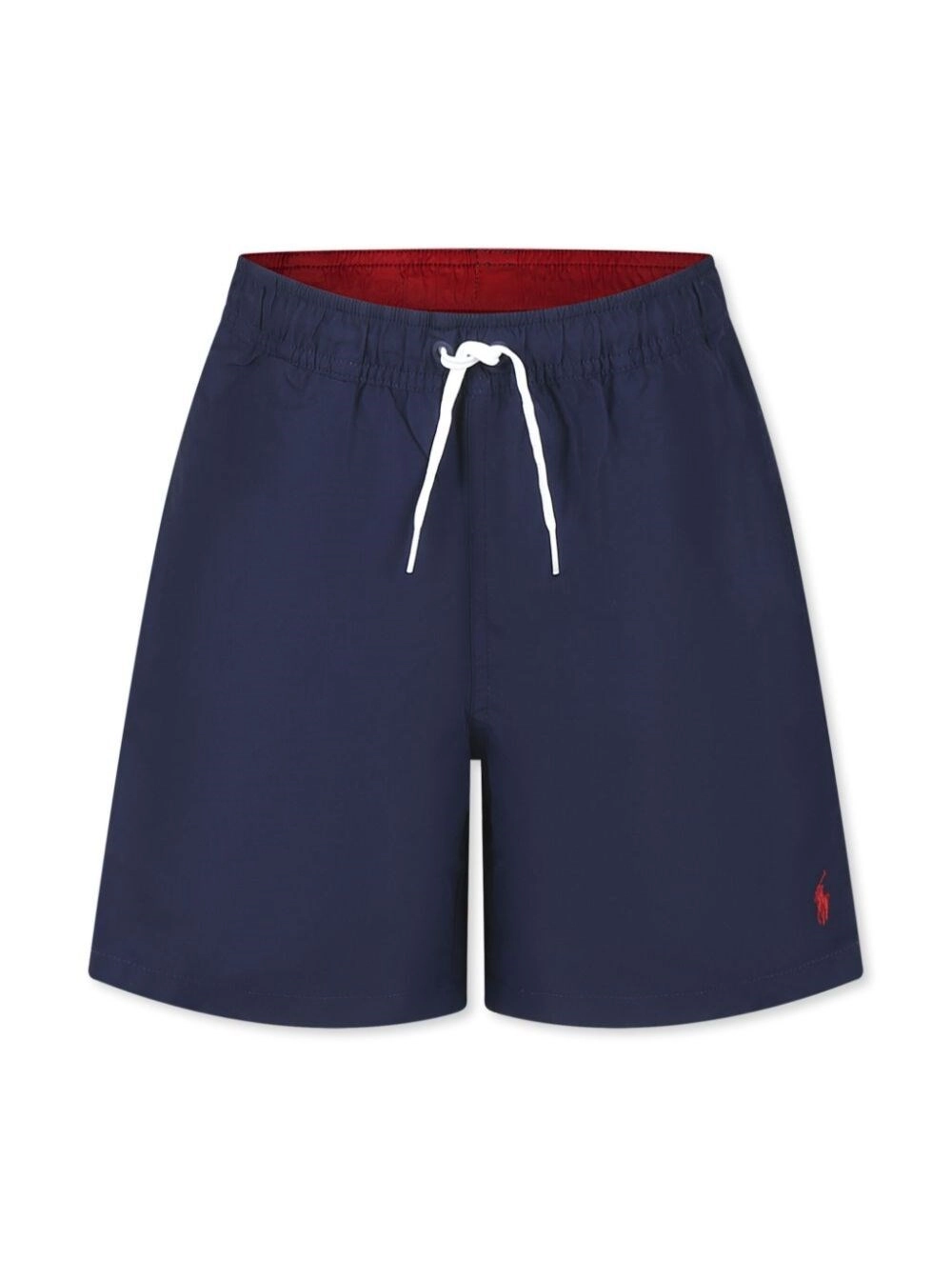 Polo ralph lauren kids Costume da Bagno Blu con Vita Elasticizzata e Pony Ricamato sul Fronte in Tessuto Tecnico Bambino