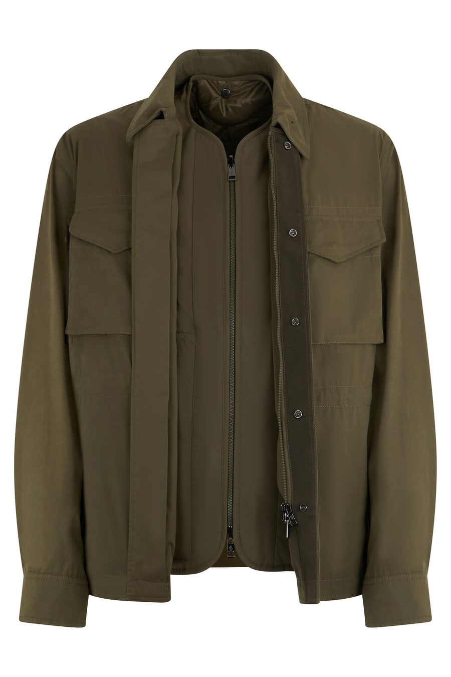 Moncler Giacca camicia reversibile imbottita Roquille 3 in 1