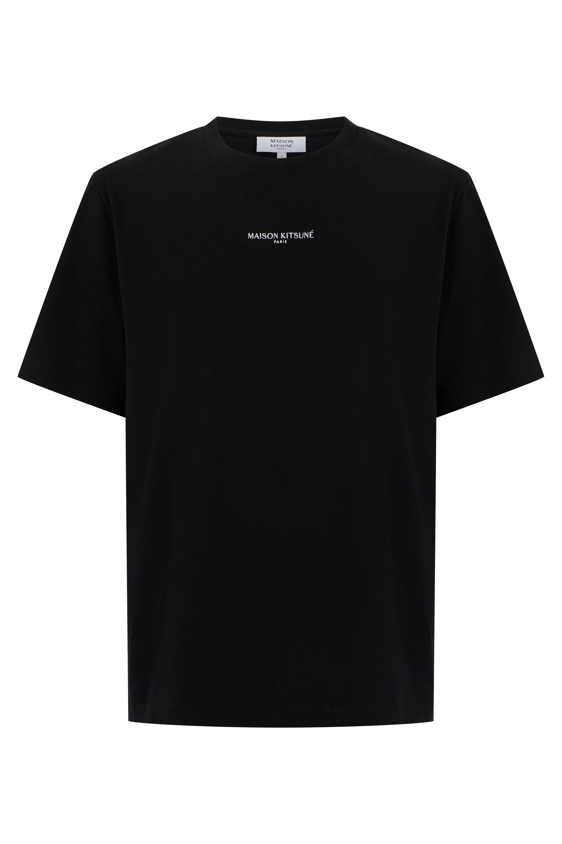 Maison Kitsuné Maglietta in cotone con logo stampato