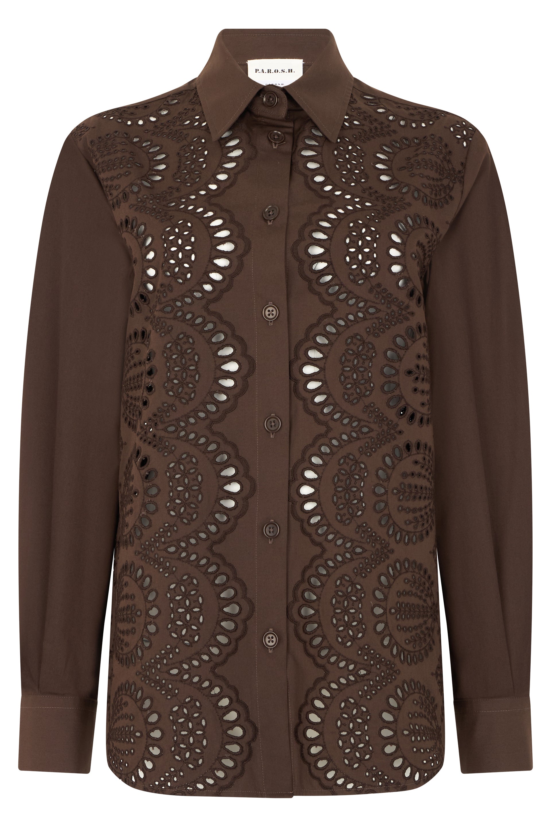 P.A.R.O.S.H. Camicia traforata in cotone