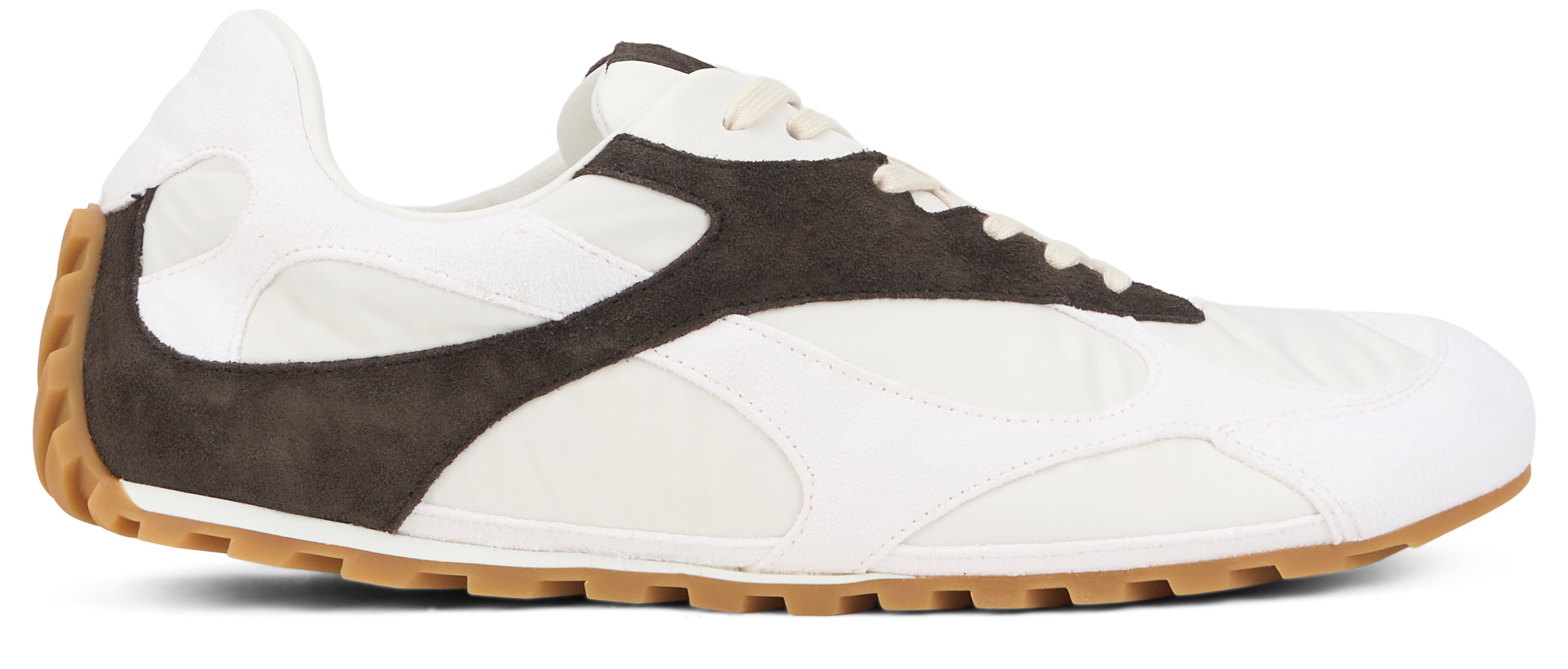 Bottega Veneta Sneakers basse in tessuto e pelle