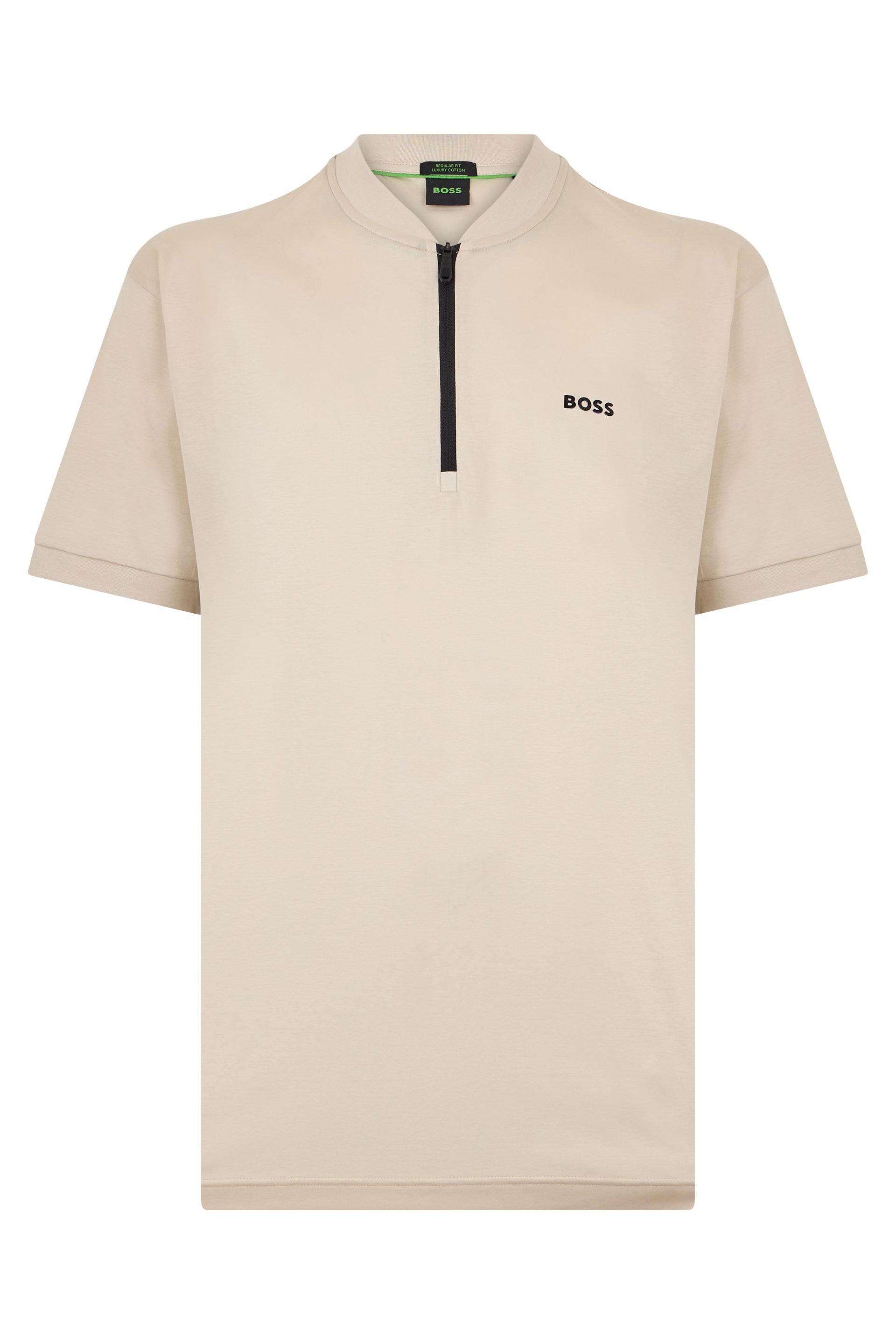 Boss T-shirt con colletto a zip