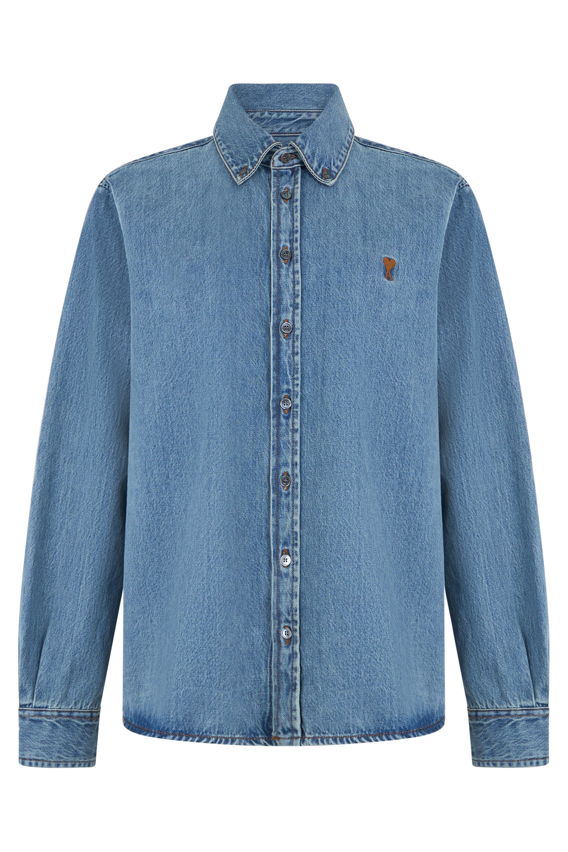 AMI Paris Camicia in denim a maniche lunghe
