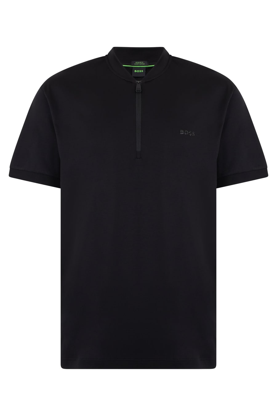 Boss T-shirt con colletto a zip
