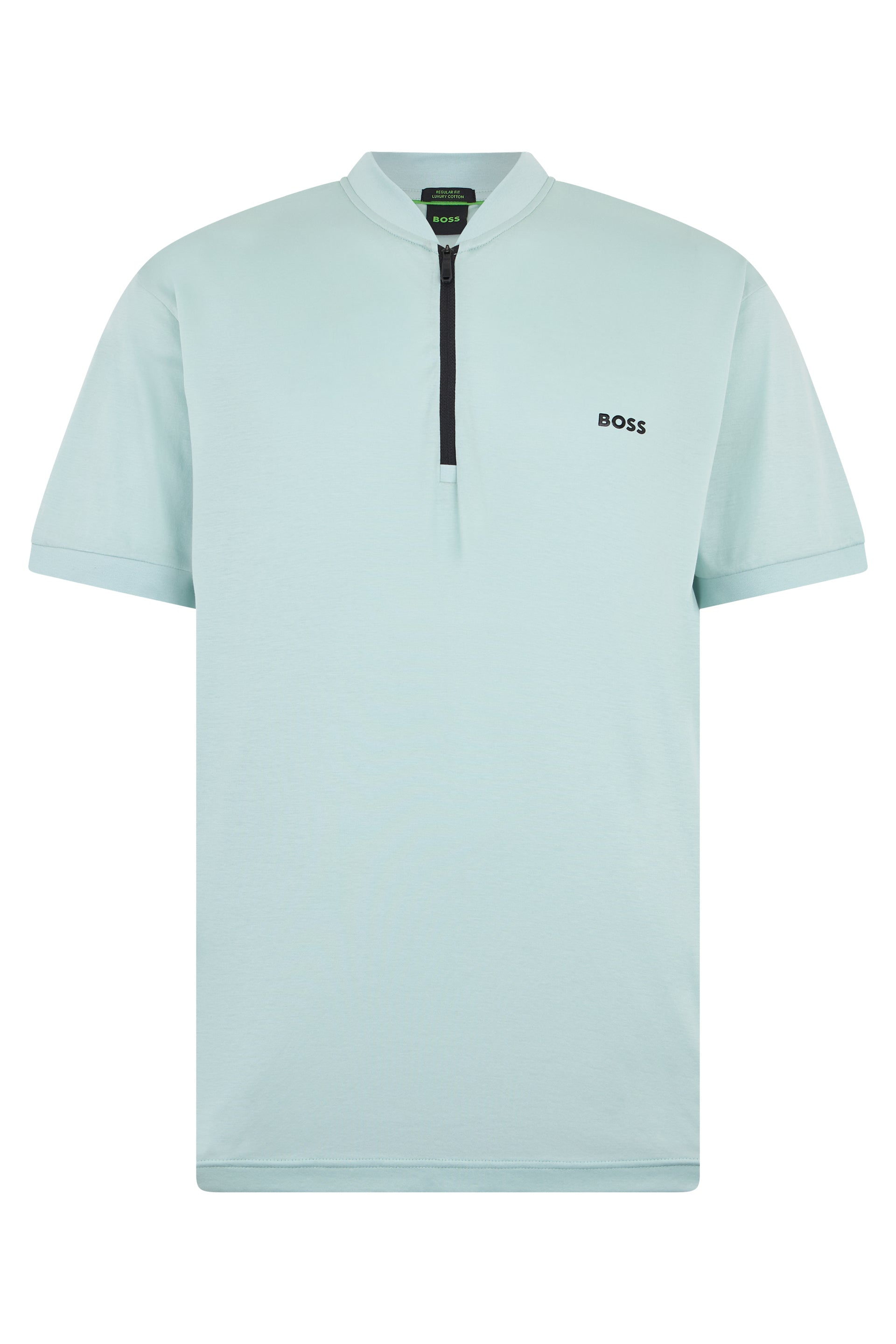 Boss T-shirt con colletto a zip