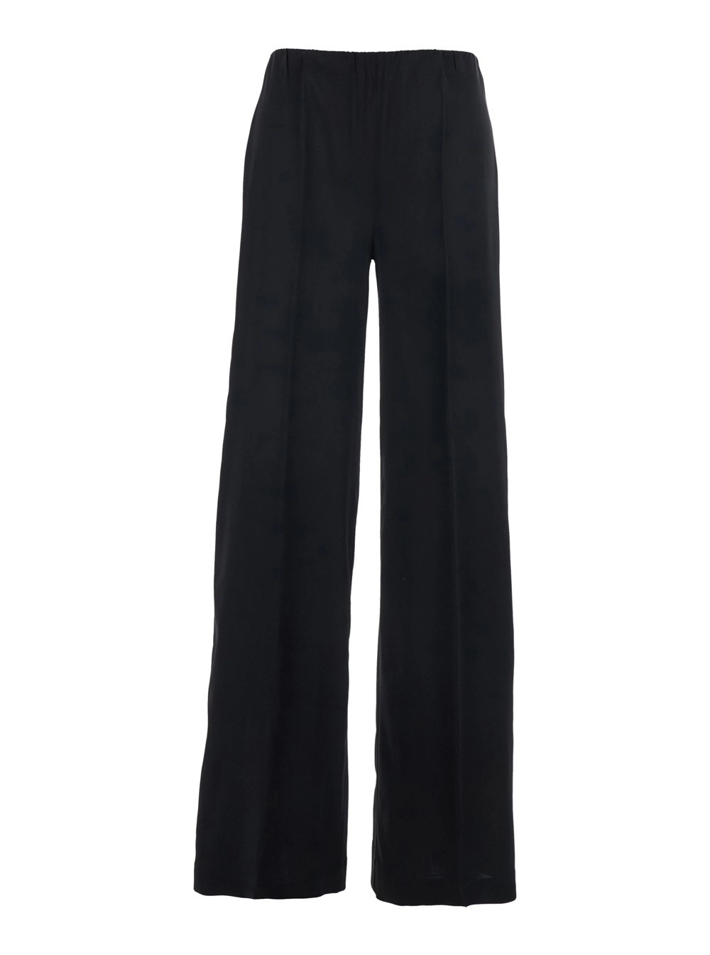 Jucca Pantaloni con Vita Elasticizzata in Tessuto Neri Donna