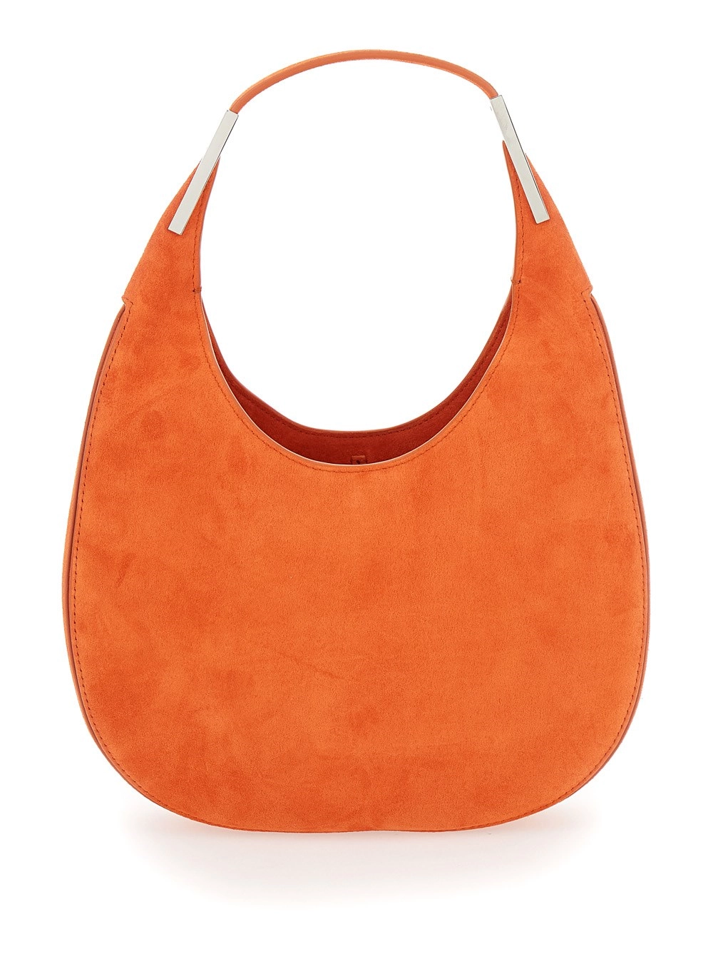 Savette Borsa a Spalla 'Florence Small' con Parte Superiore Aperta in Suede Arancione Donna