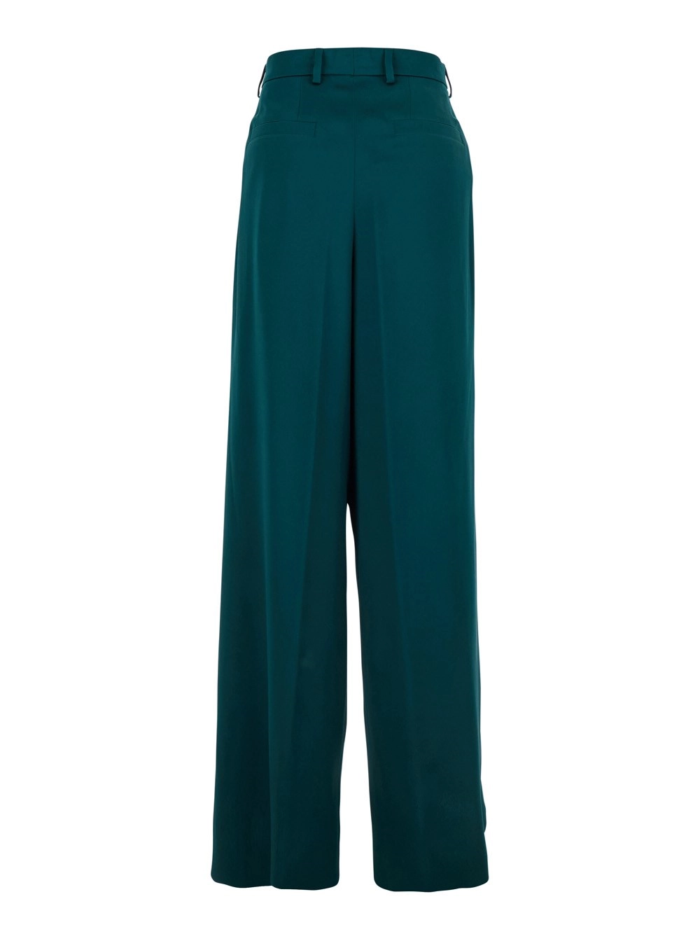 Dries Van Noten Pantaloni con Passanti per Cinture in Tessuto Blu Donna, view 2