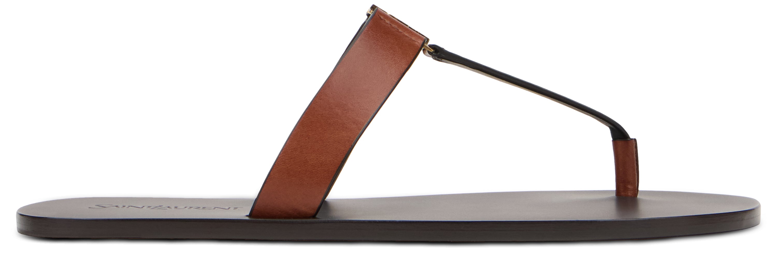 Saint Laurent Sandalo Babylone in pelle liscia