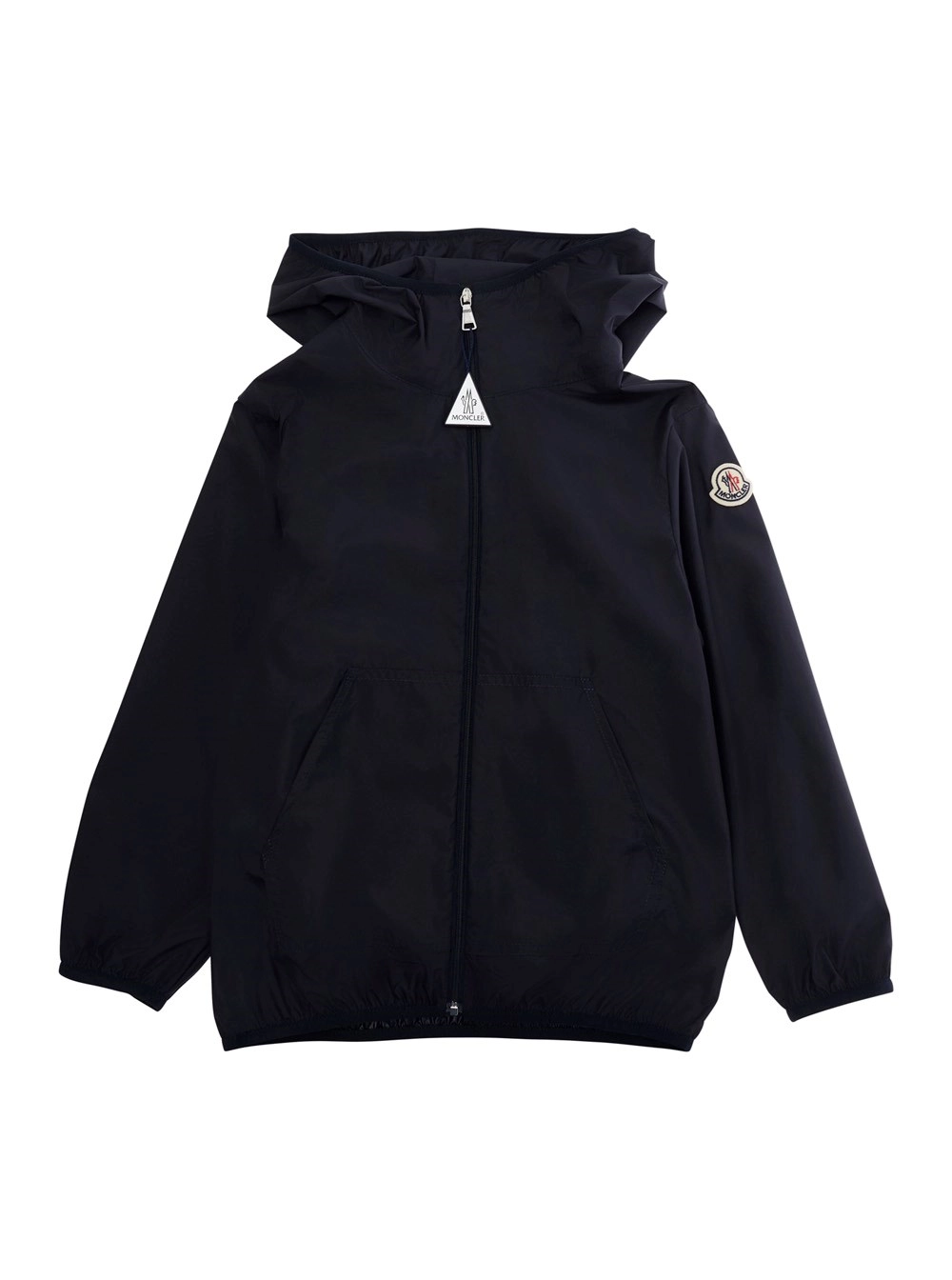 Moncler kids Giubbotto 'MOHO JACKET' Blu con Chiusura Frontale e Tasche in Poliestere Bambino