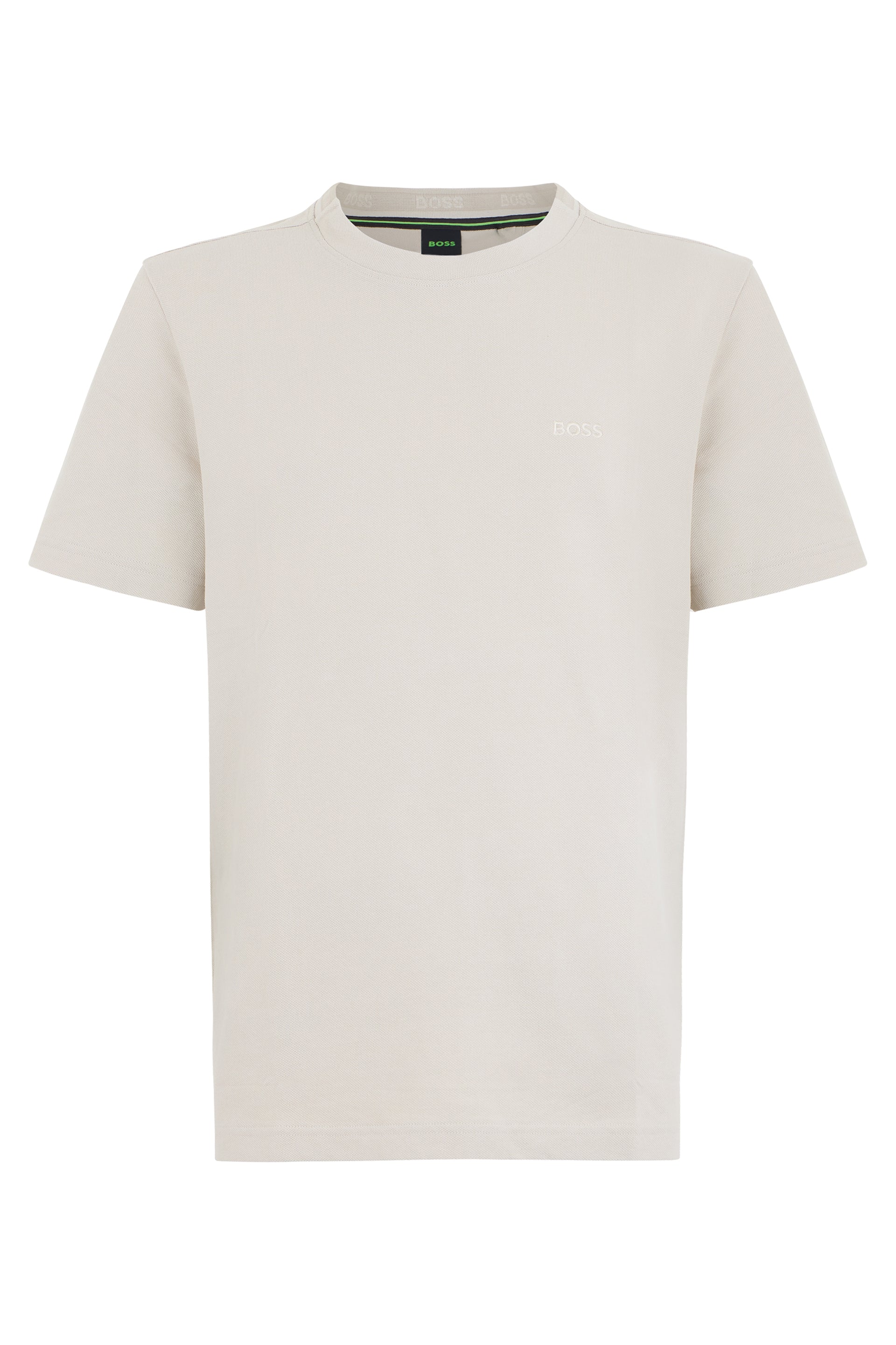Boss T-shirt in cotone con ricamo