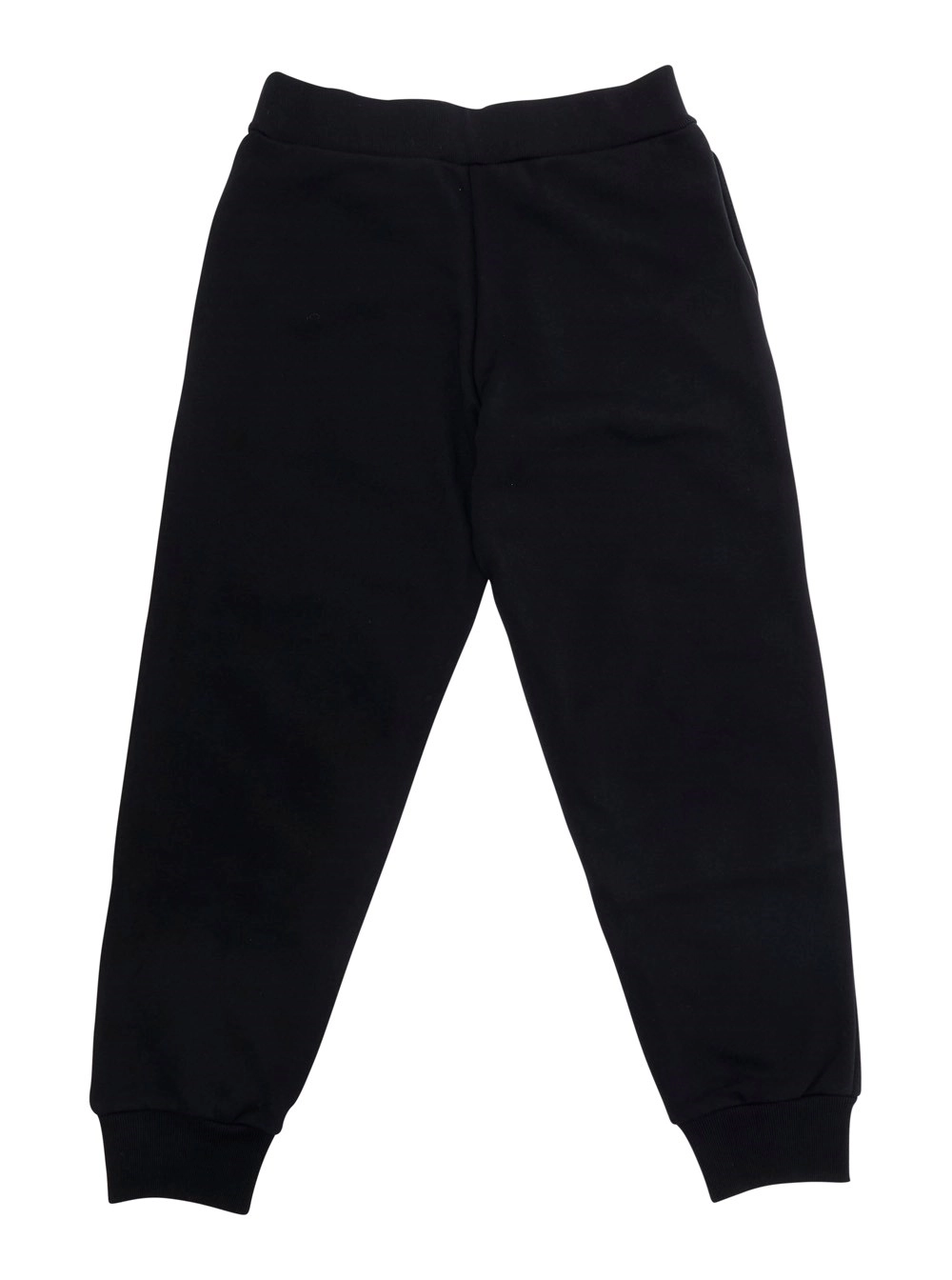 Marni kids Pantalone con Vita Elasticizzata e Logo Letteirng sul Fronte in Cotone Nero Bambino, view 2