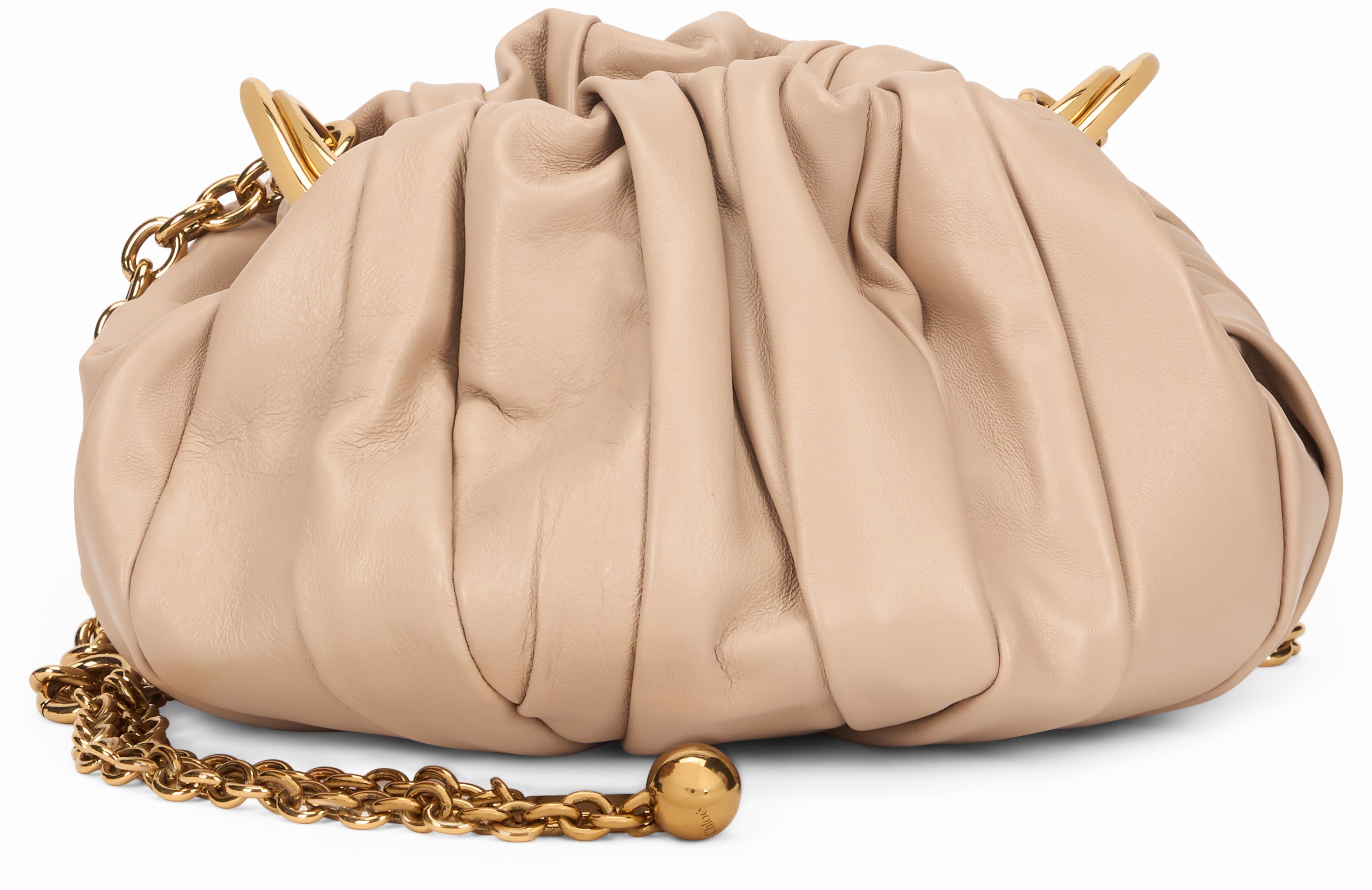 Chloé Borsa a spalla Plissé in pelle con catena