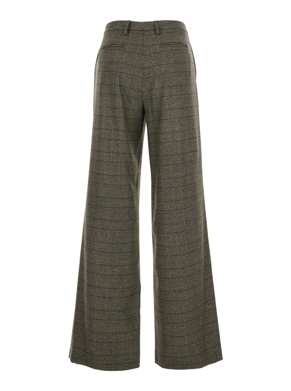 Leplain Pantaloni con Motivo a Righe in Lana Marrone Donna, view 2