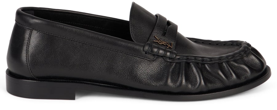 Saint Laurent Mocassino in pelle con logo