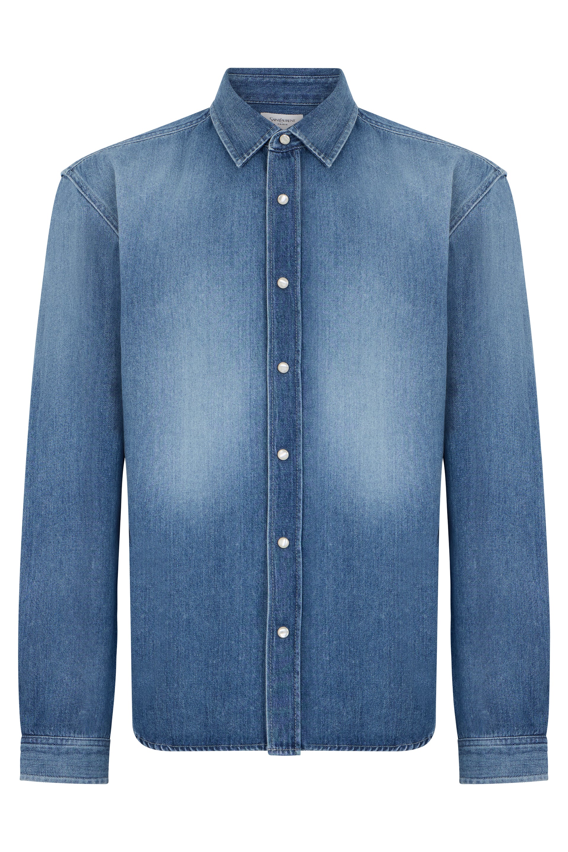 Saint Laurent Camicia in denim a maniche lunghe