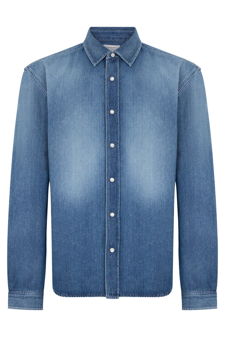 Saint Laurent Camicia in denim a maniche lunghe