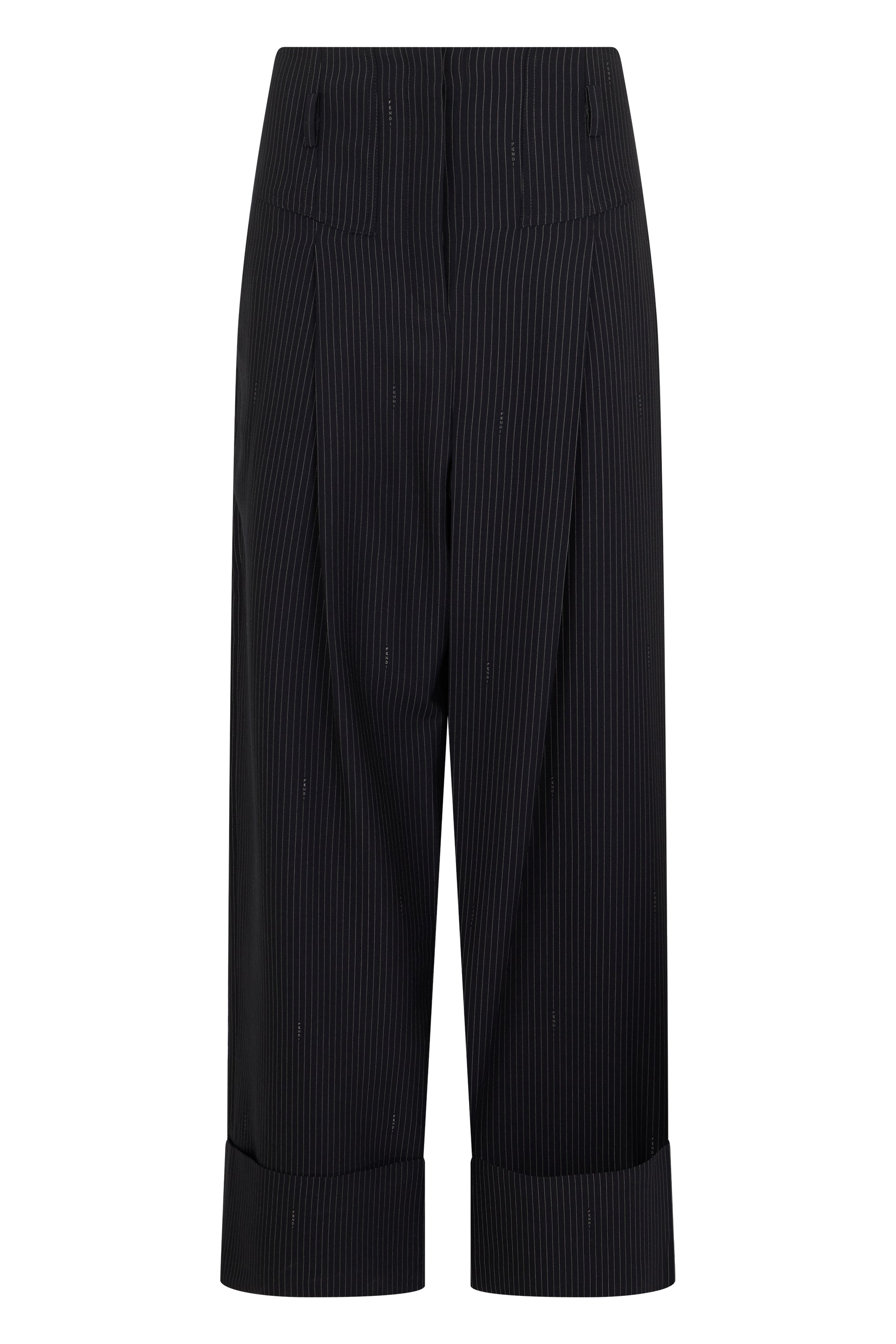Fendi Pantaloni Ampi Eleganti