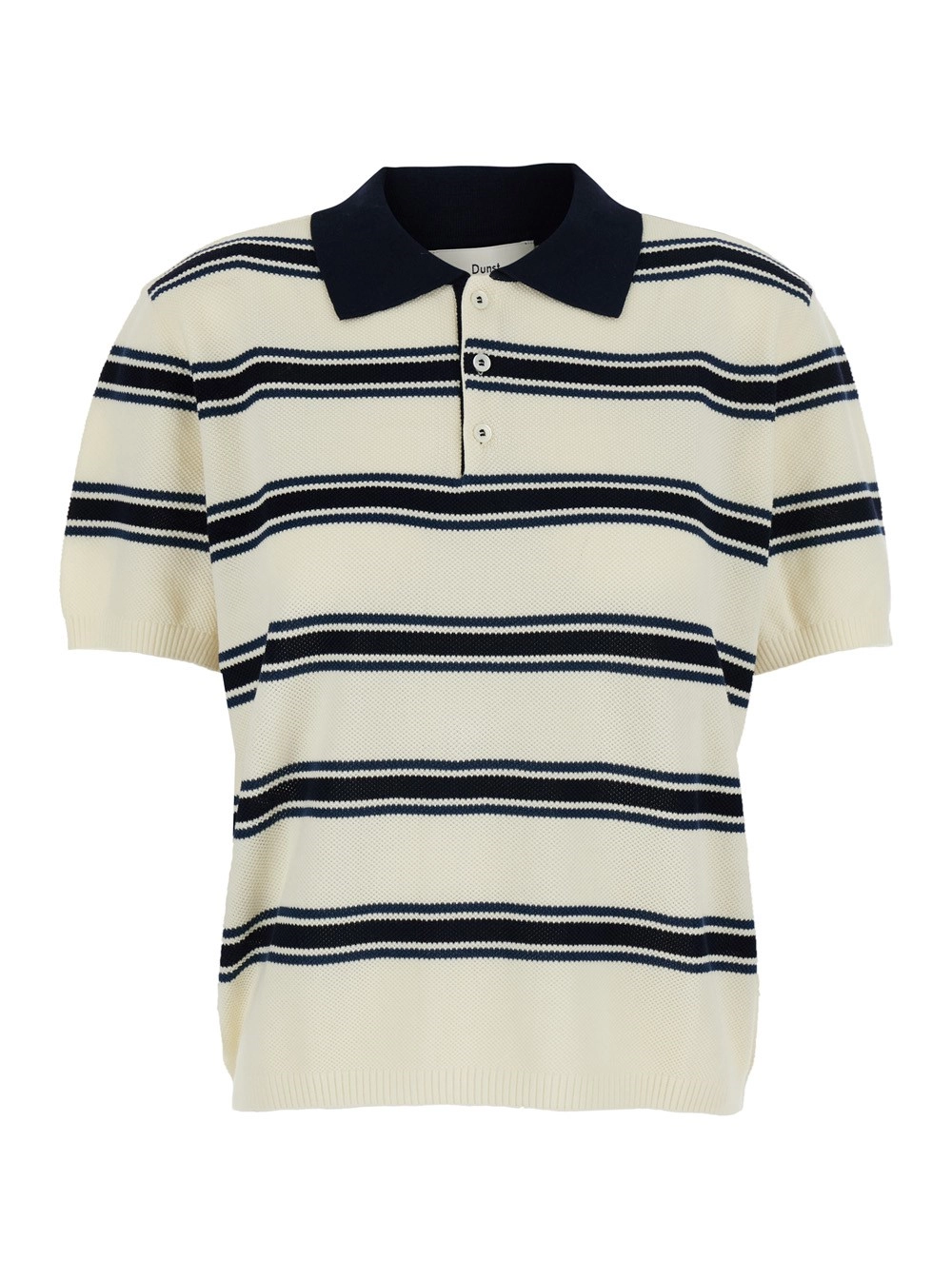 Dunst Polo con chiusura con bottoni e maniche corte in cotone multicolor donna