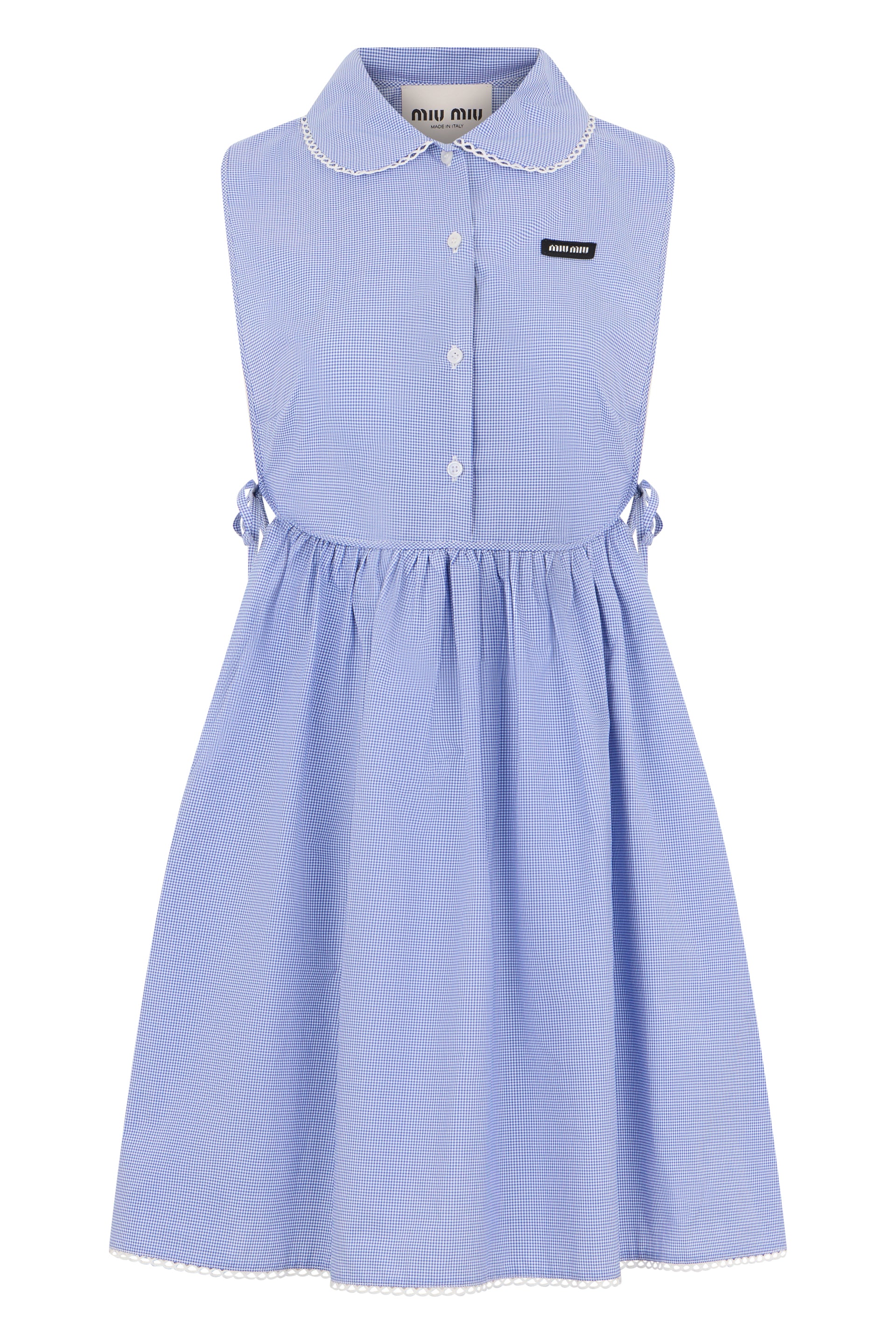 Miu Miu Abito in cotone a quadretti