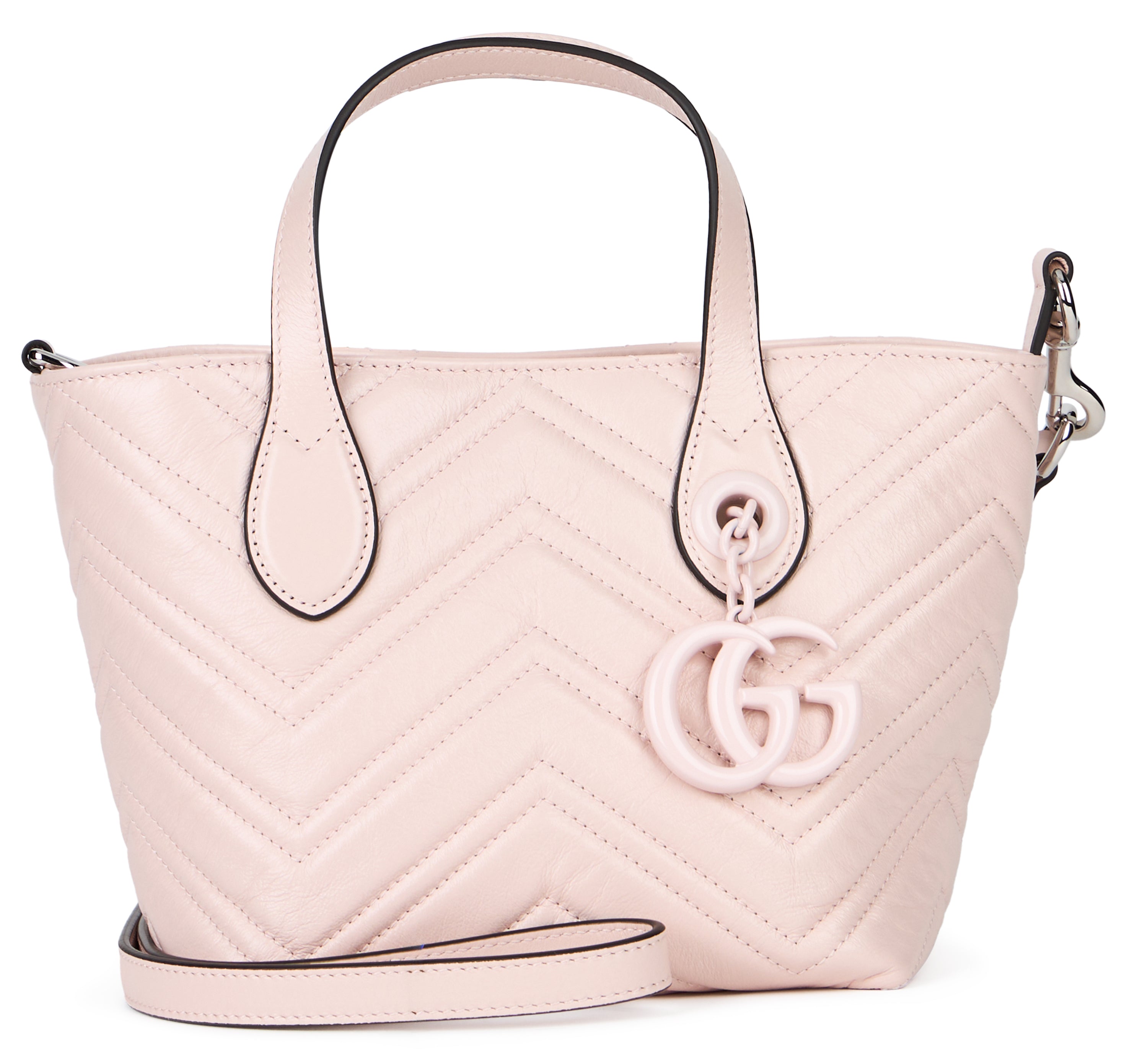Gucci Borsa a mano Marmont mini in pelle chevron