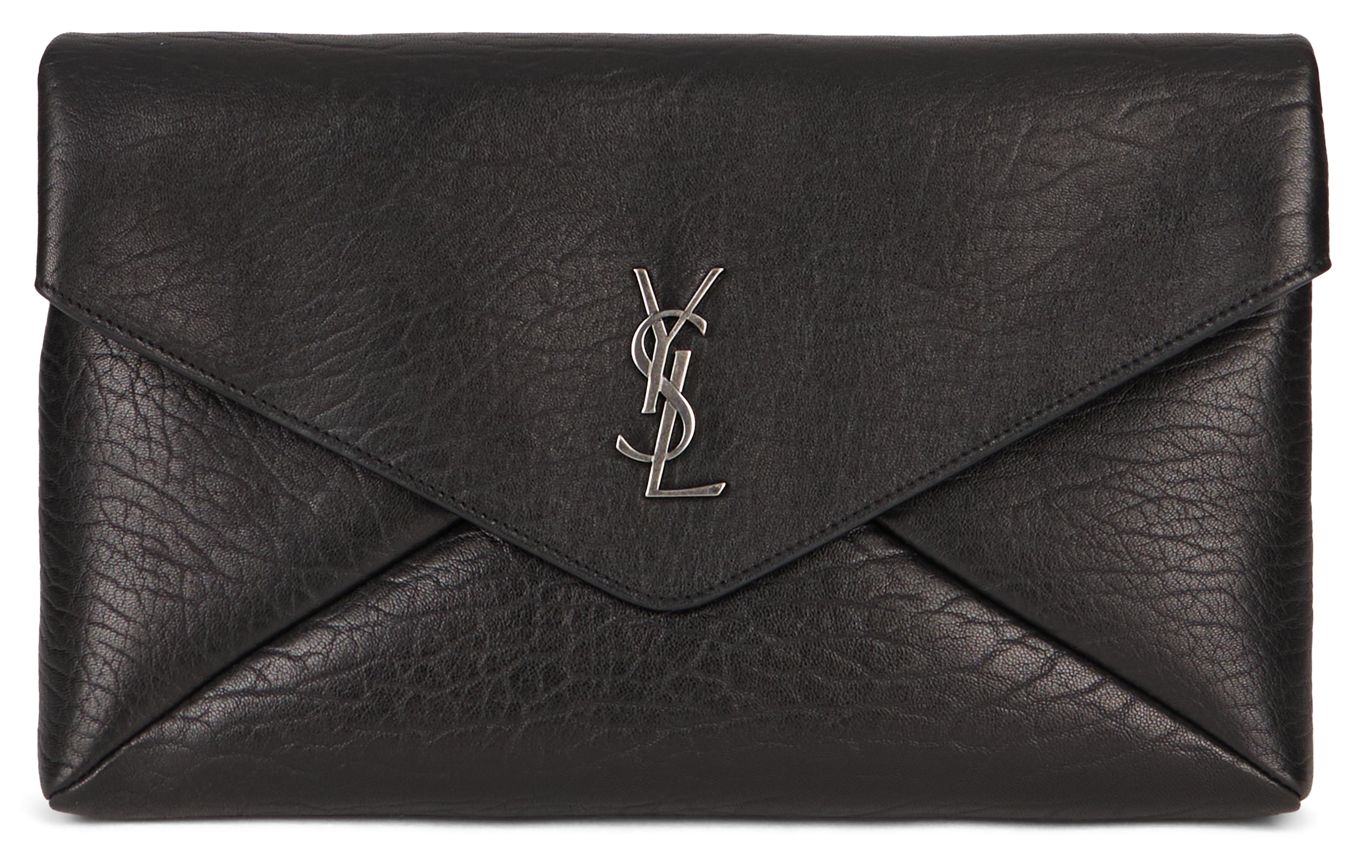 Saint Laurent Clutch in pelle con logo