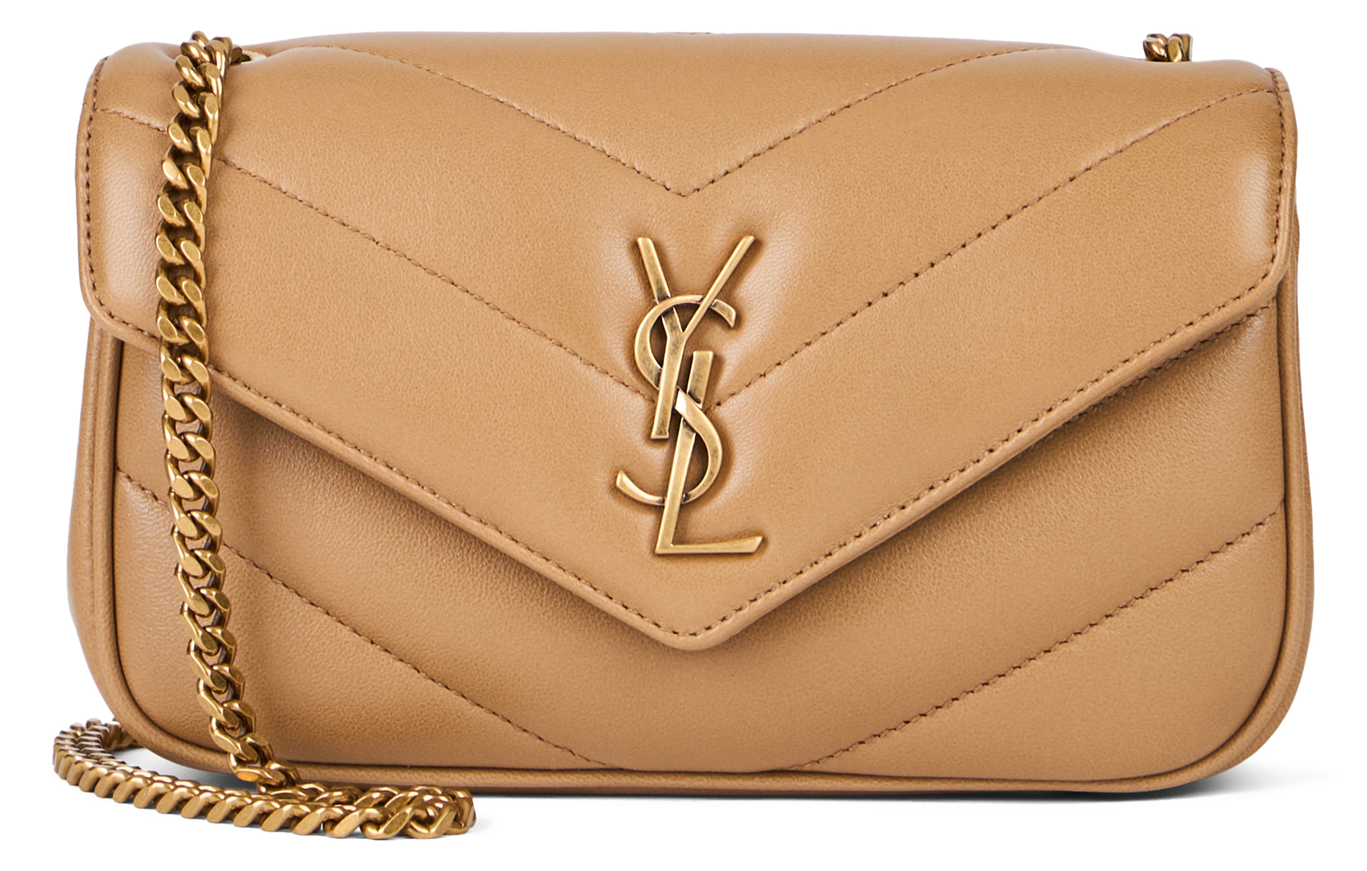 Saint Laurent Pochette Loulou Mini in nappa chevron