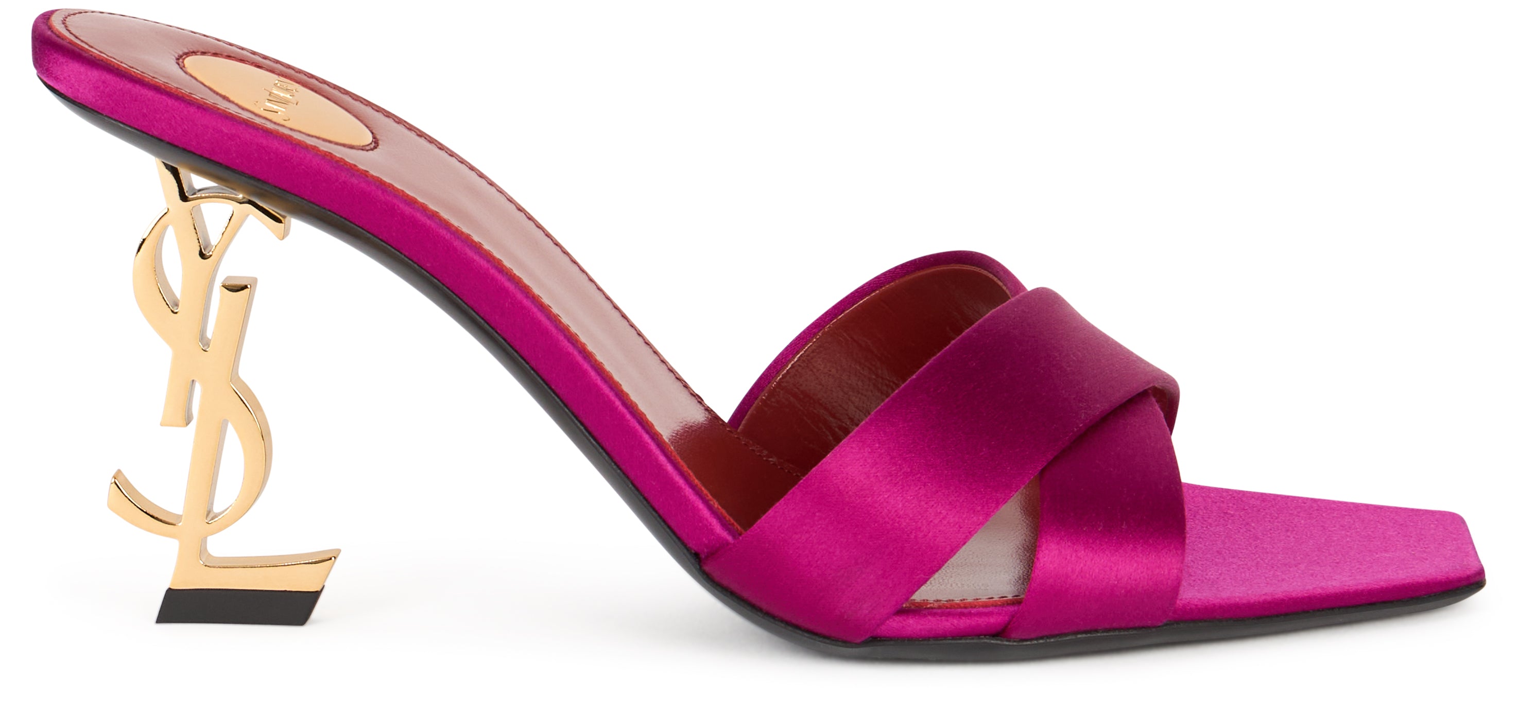 Saint Laurent Mules Opyum in raso
