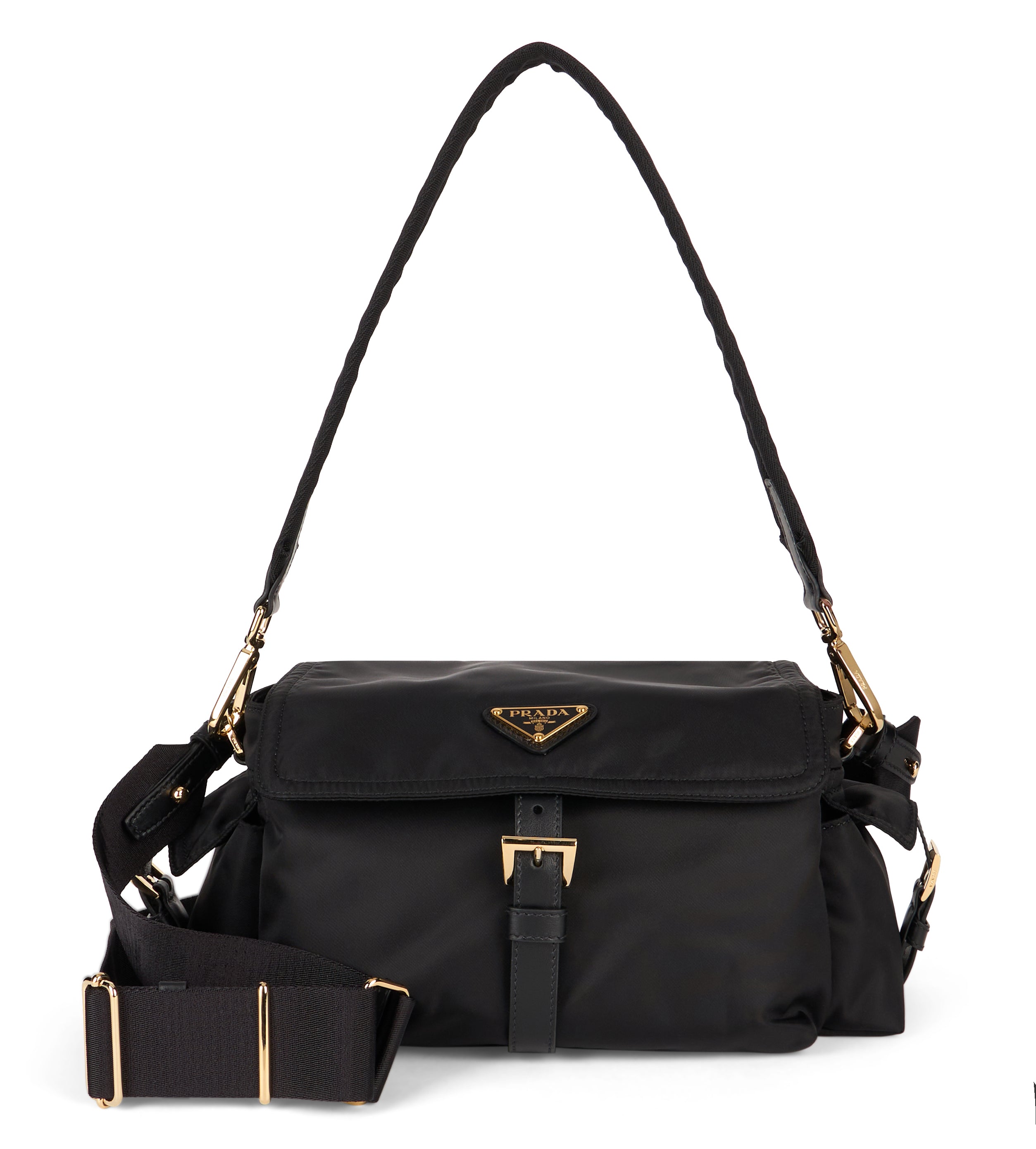 Prada Borsa a spalla Explore re-nylon media
