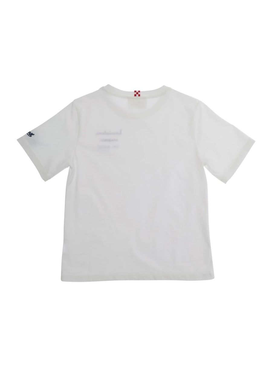 Mc2 saint barth kids T-Shirt 'PORTOFINO JR' con Stampa sul Fronte in Bianco Bambino, view 2