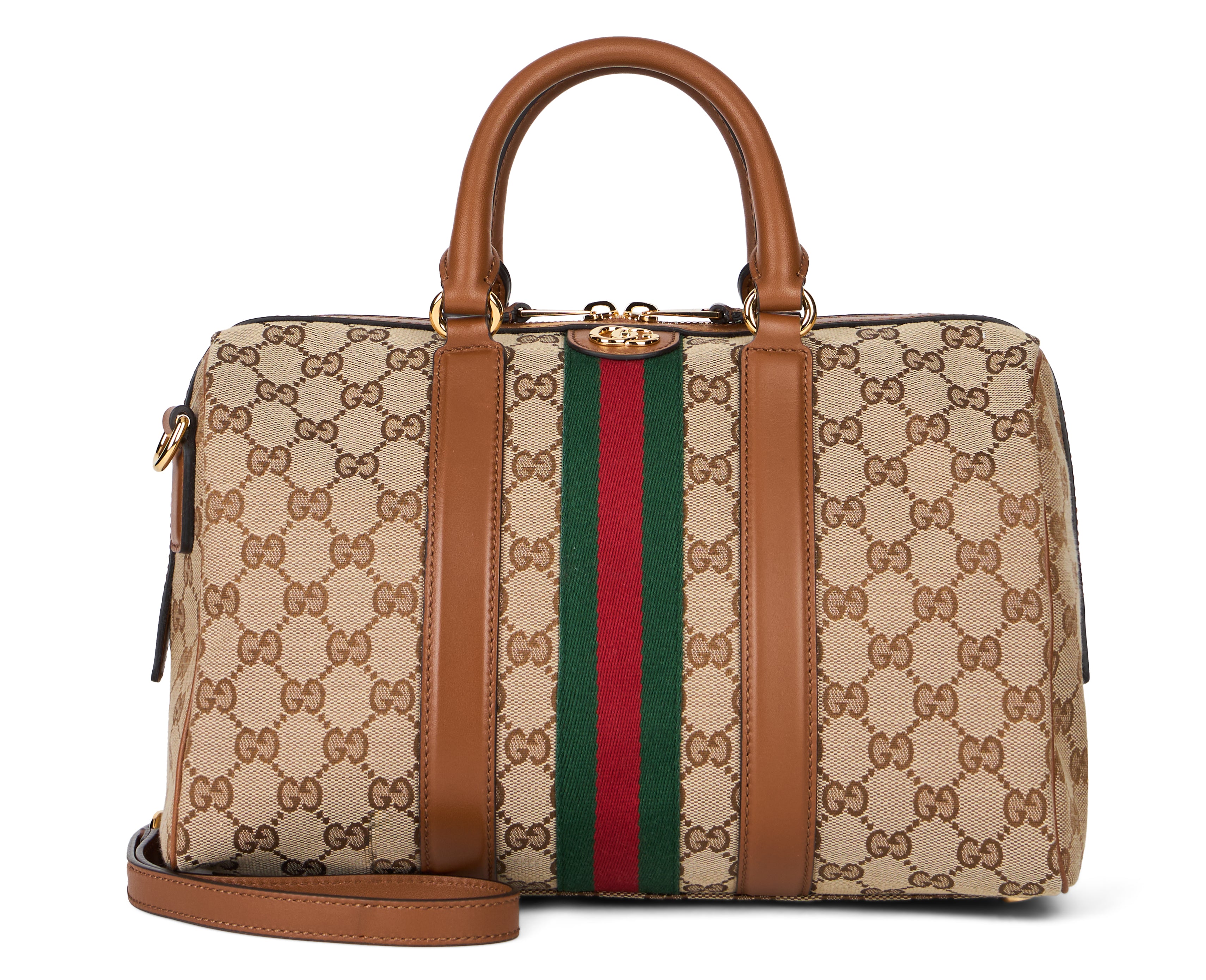 Gucci Borsa a Mano Ophidia in pelle e tessuto
