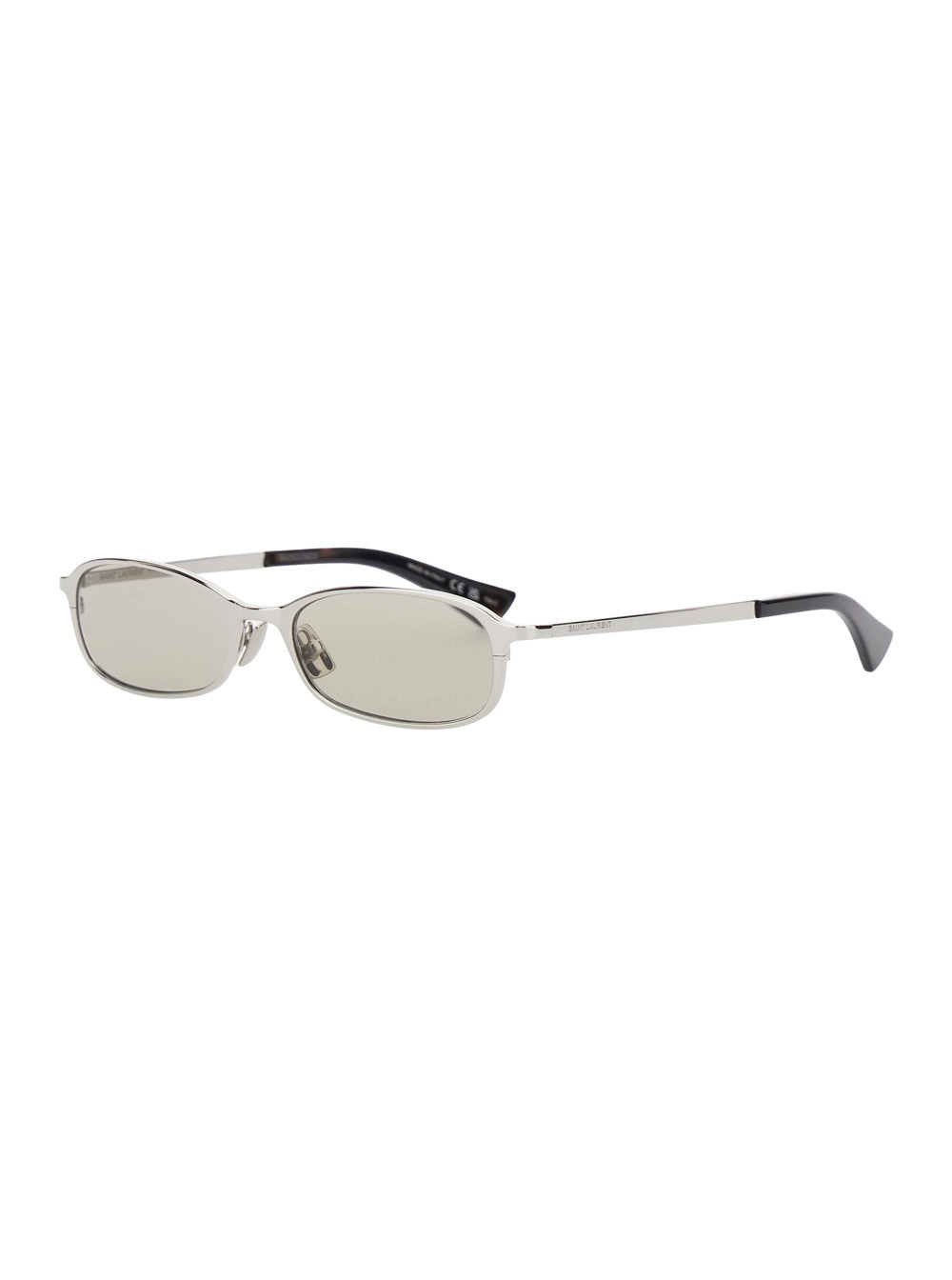 Saint Laurent Occhiali da Sole '934' con logo lettering sulle aste in acetato metallici donna
