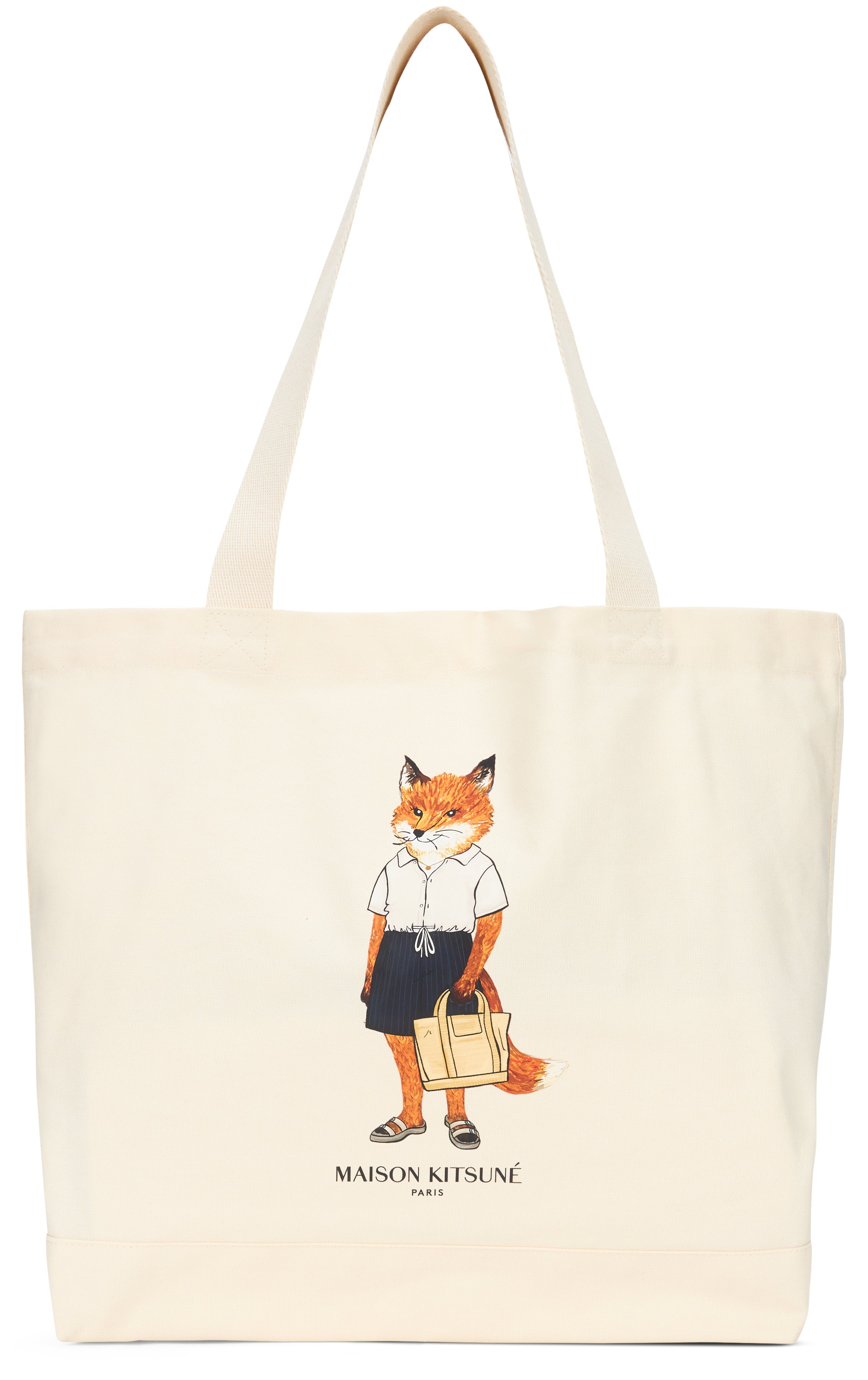 Maison Kitsuné Borsa tote in tela