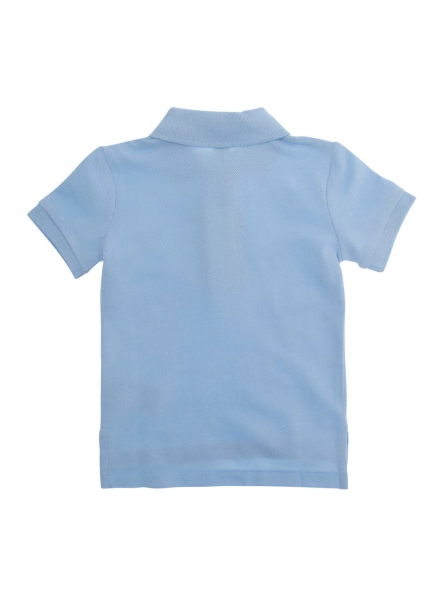 Polo ralph lauren kids Polo con logo Pony sul fronte in cotone azzurro baby, view 2