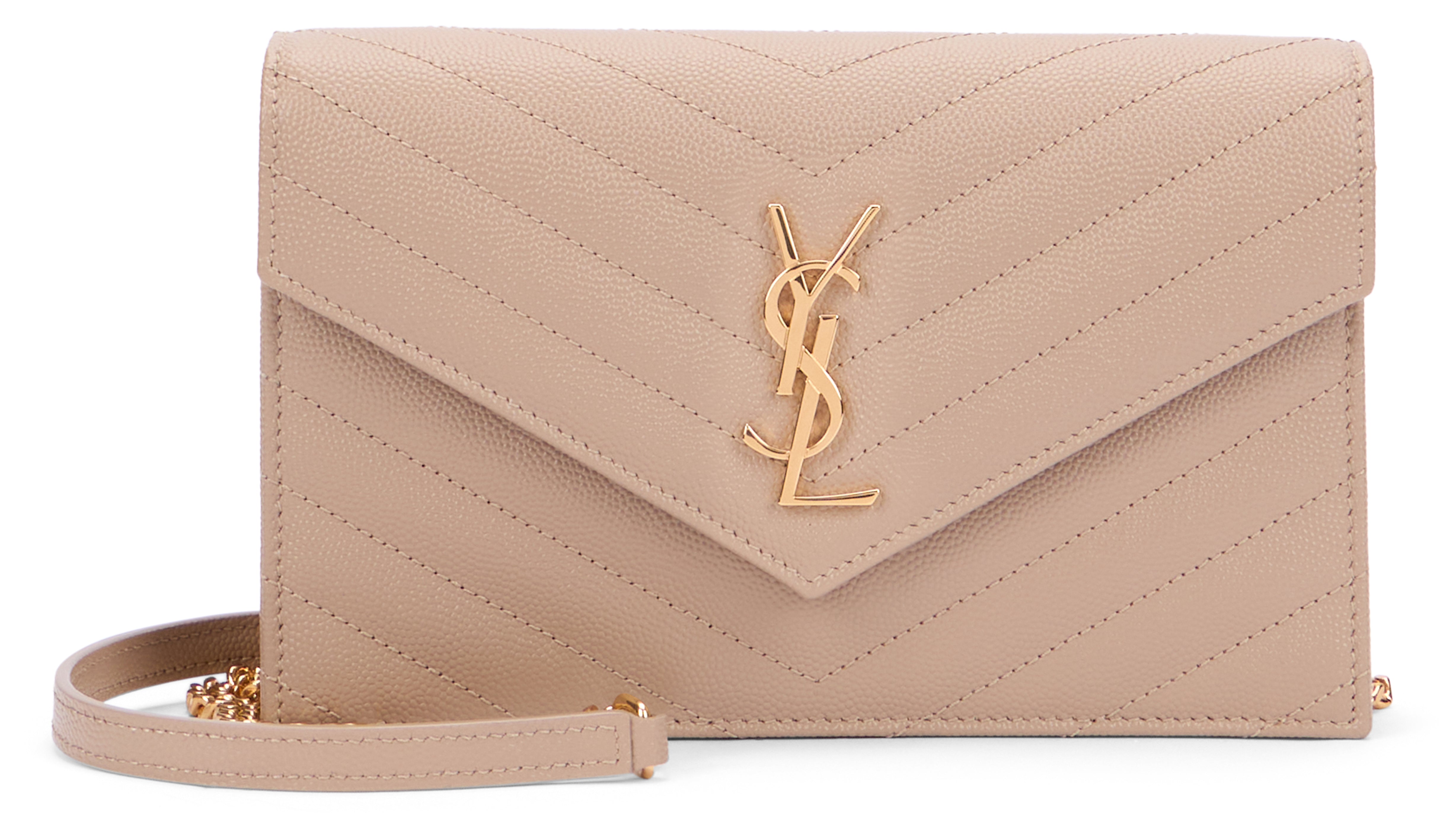 Saint Laurent Pochette Cassandre con catena