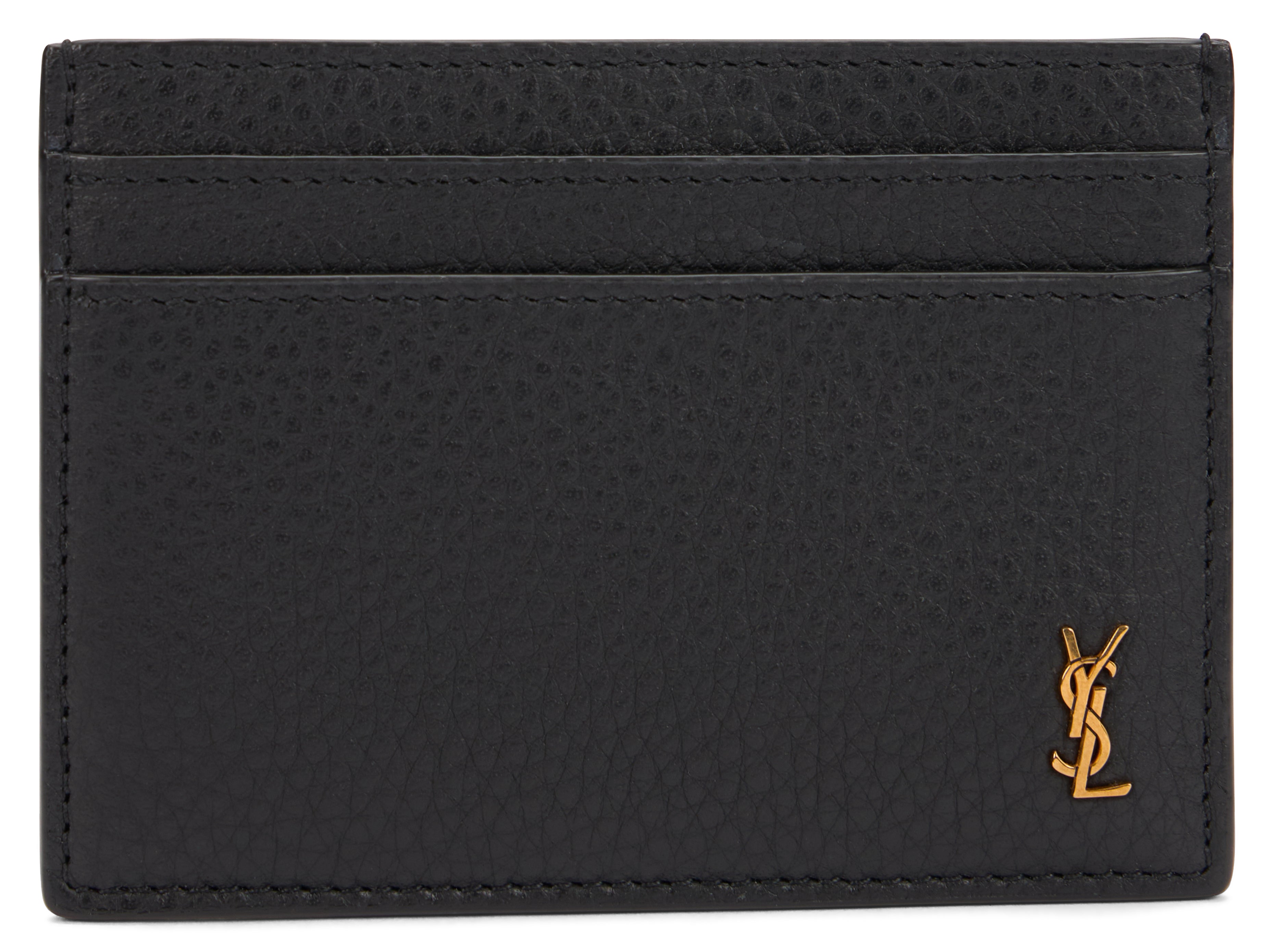 Saint Laurent Portacarte Tiny Cassandre in pelle