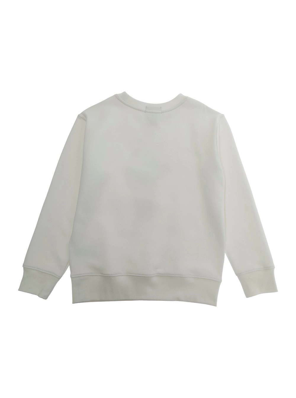 Polo ralph lauren kids Felpa Bianco 'KNIT-PULLOVER-SWEATSHIRT' con Maniche Lunghe e Collo Giro in Cotone, view 2