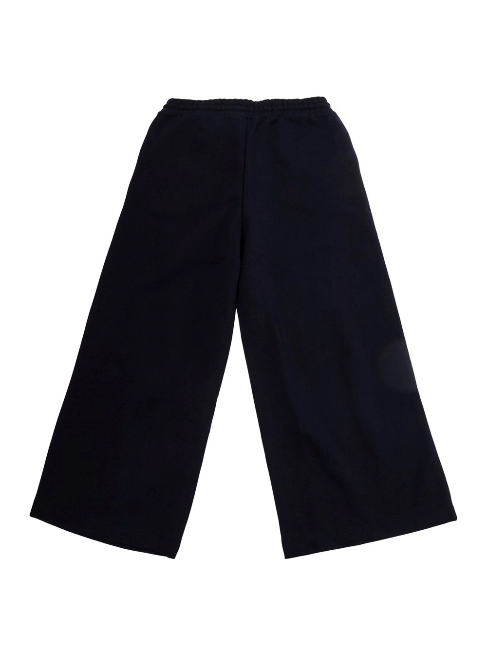 Marni kids Pantaloni con vita elasticizzata e logo sul fronte in cotone blu bambina, view 2