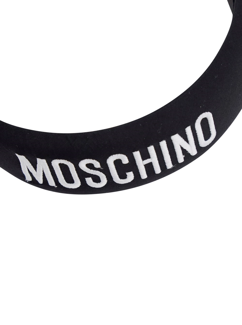 Moschino kids HAX01NLLA1260100 - Nero - Accessorio per Capelli con Logo in Cotone - Nero - Bambino, view 2