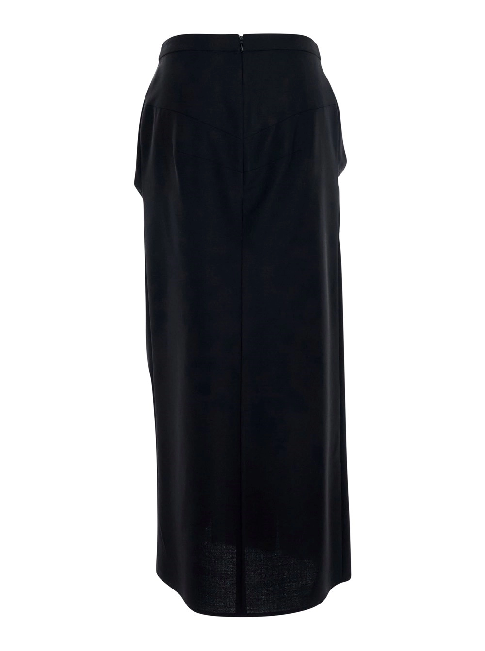 Givenchy Gonna a tubino 'Nera' con design avvolgente in tessuto in nero donna, view 2