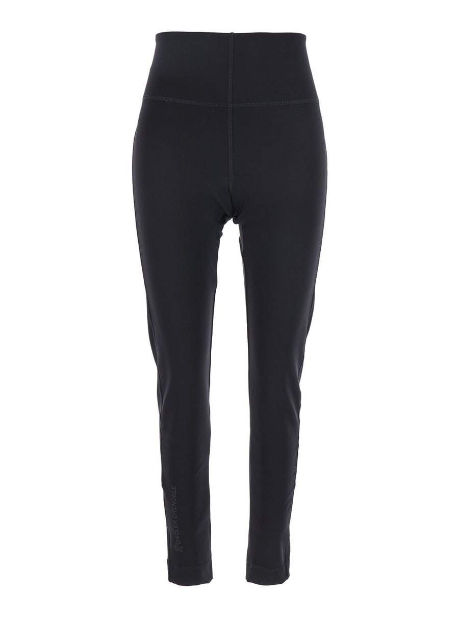 Moncler grenoble Leggins con Tasca sul Retro in Tessuto Tecnico Neri Donna