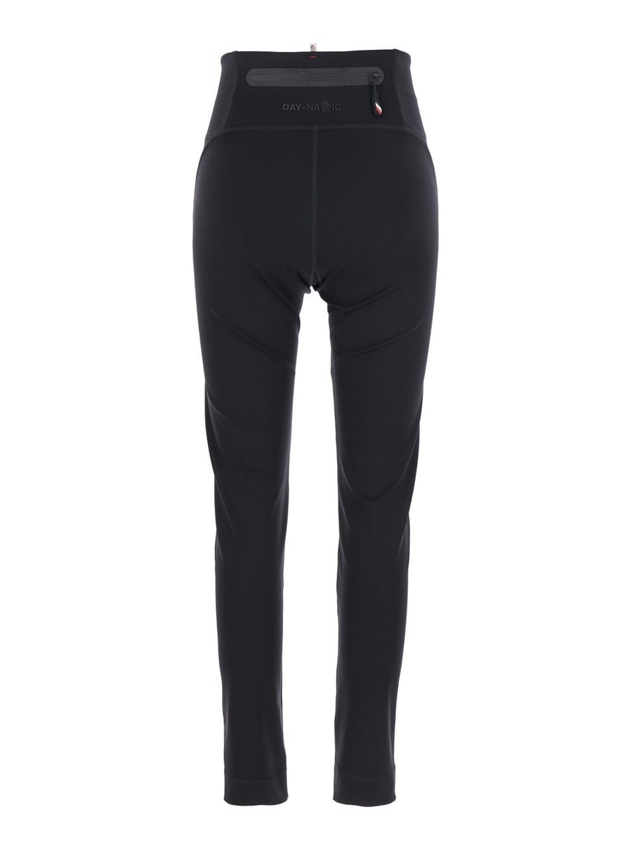Moncler grenoble Leggins con Tasca sul Retro in Tessuto Tecnico Neri Donna, view 2