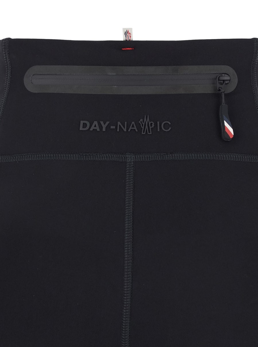 Moncler grenoble Leggins con Tasca sul Retro in Tessuto Tecnico Neri Donna, view 3